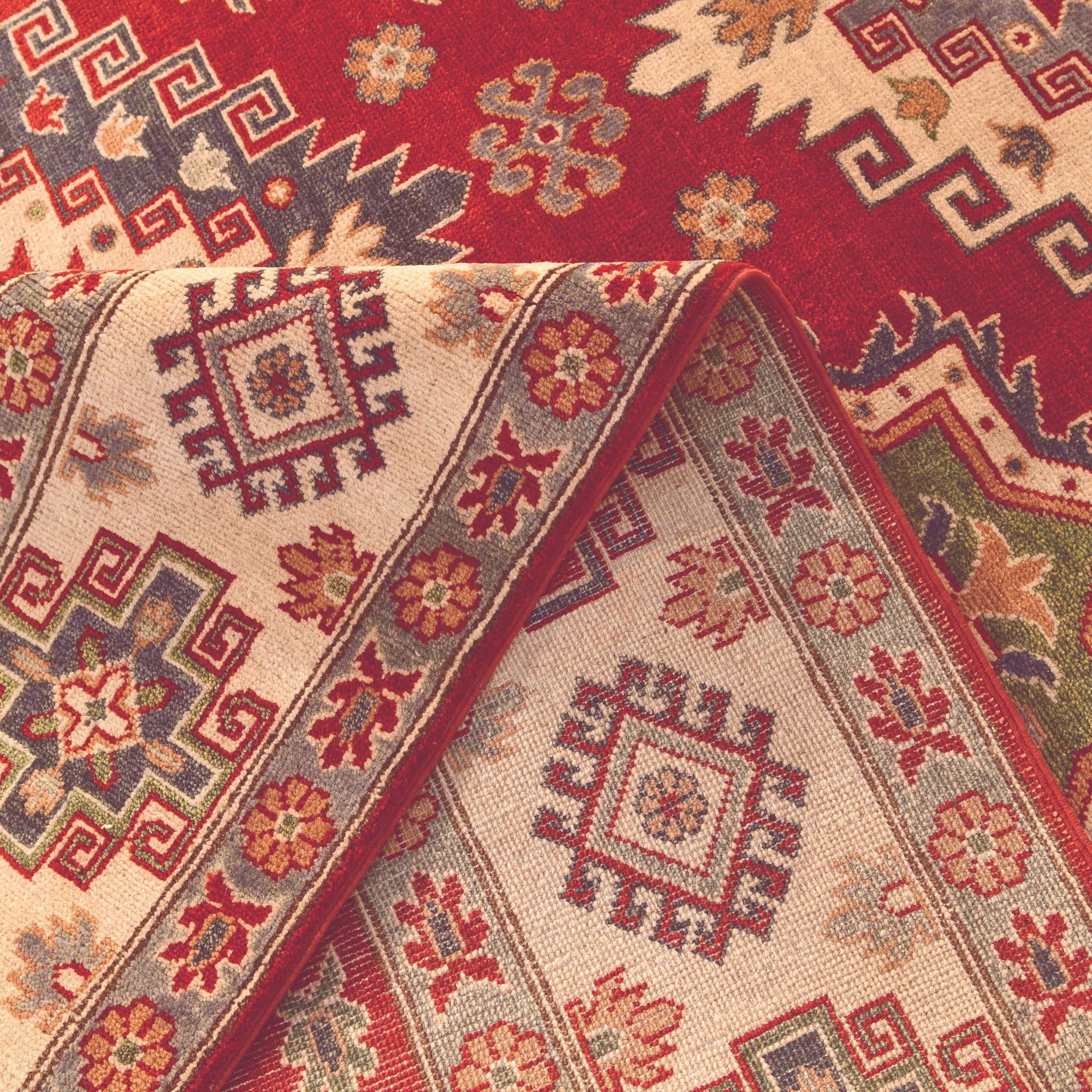 6' 8 x 9' 11 Hand Knotted Kazak Rug