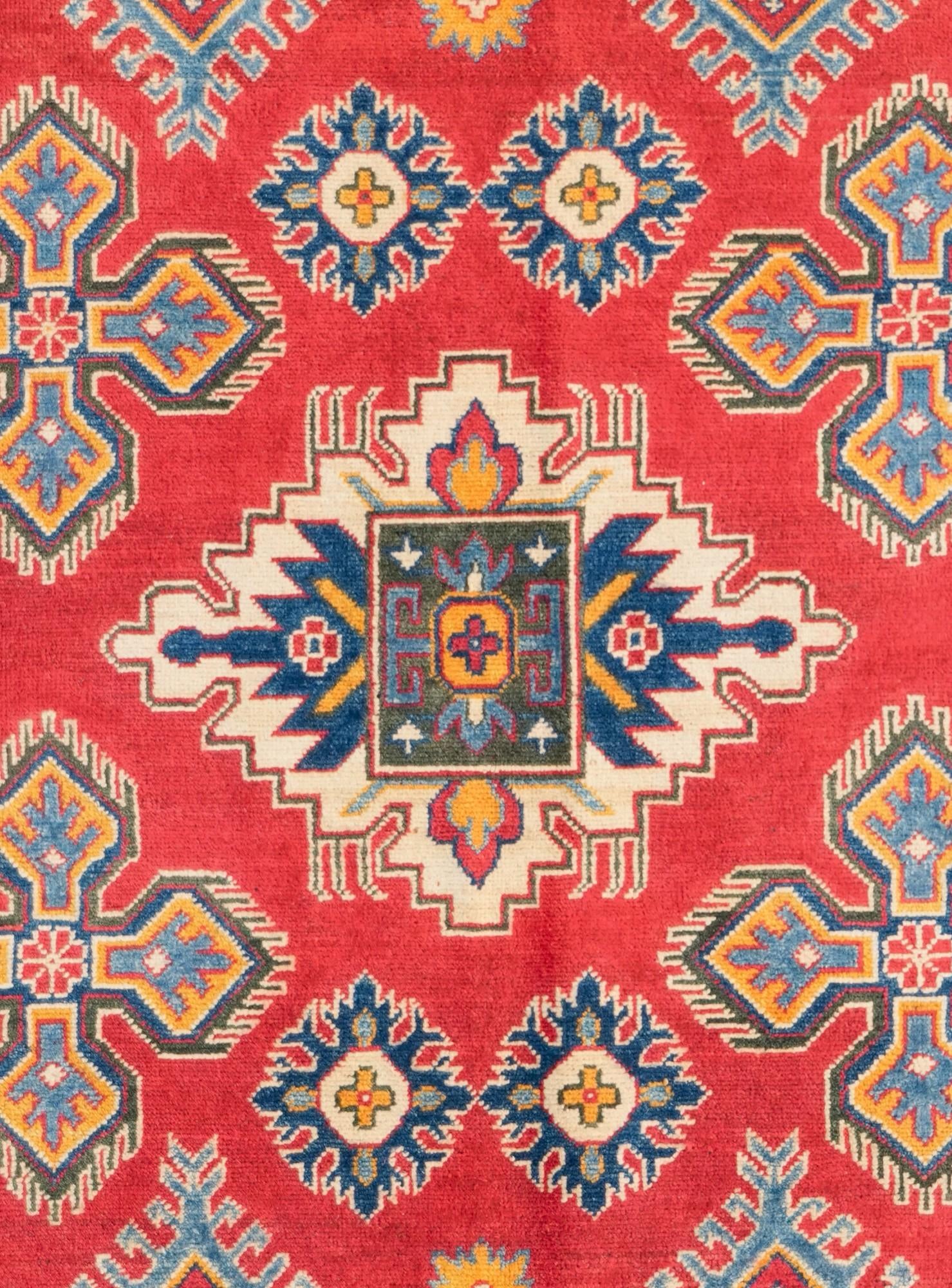 5' 10 x 9' 1 Hand Knotted Kazak Rug