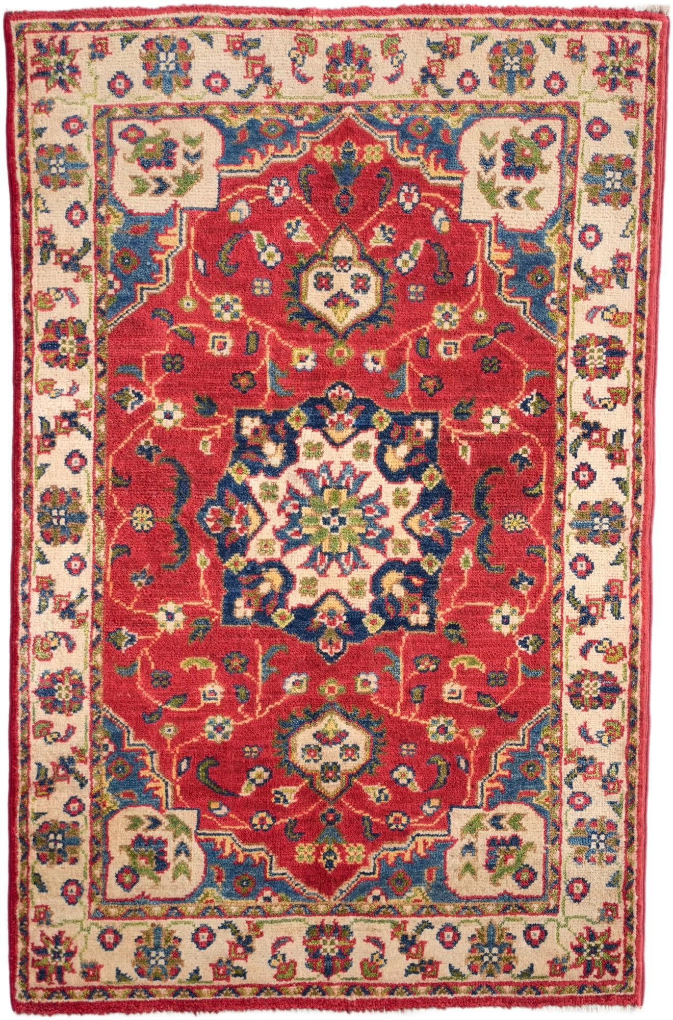2' 8 x 4' Hand Knotted Kazak Rug