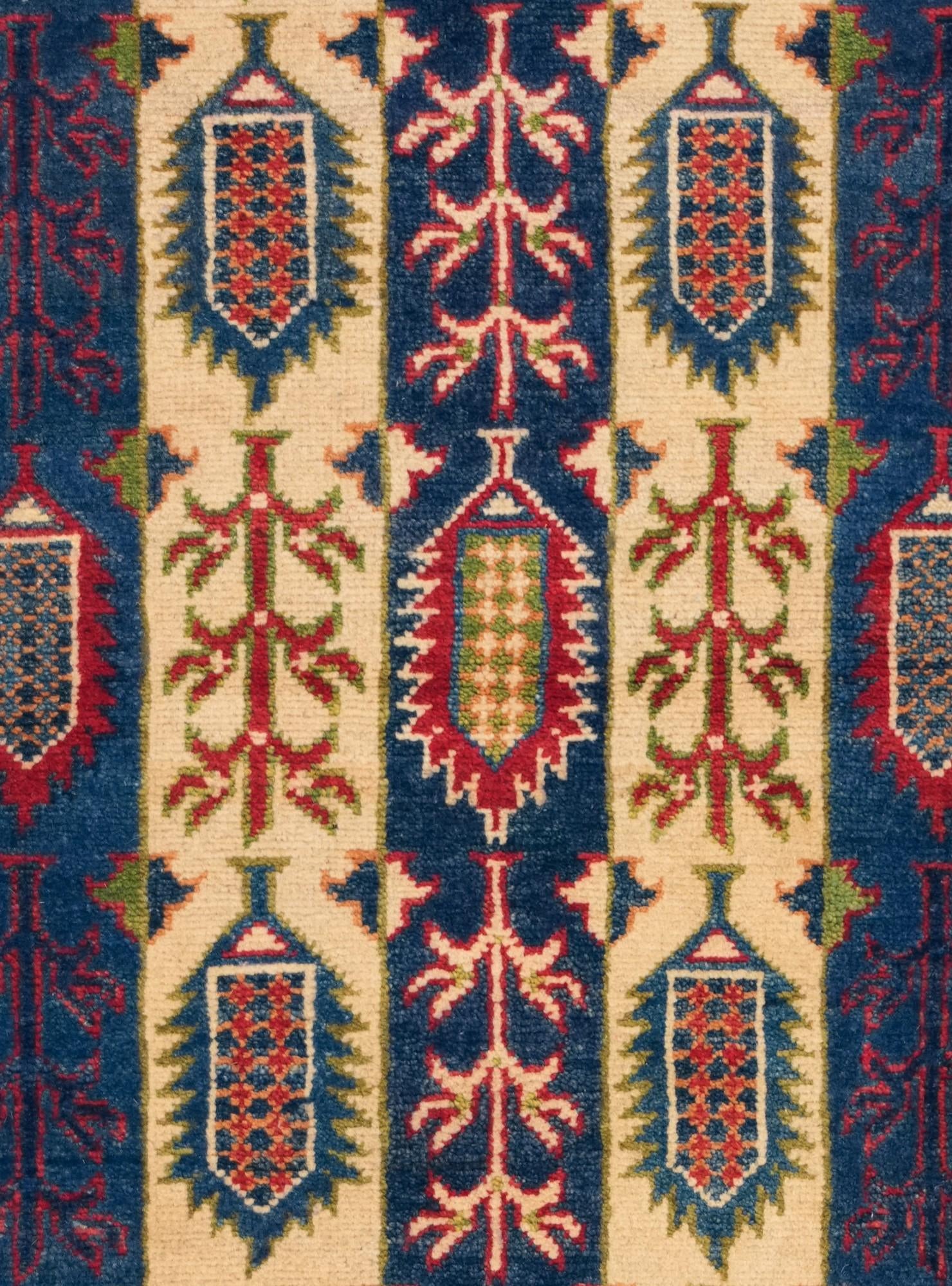 3' 5 x 5' Hand Knotted Kazak Rug