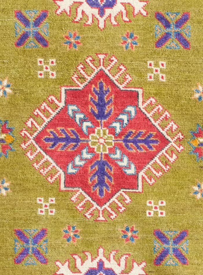 Detail image of 3' 3 x 4' 10 Hand Knotted Kazak Rug