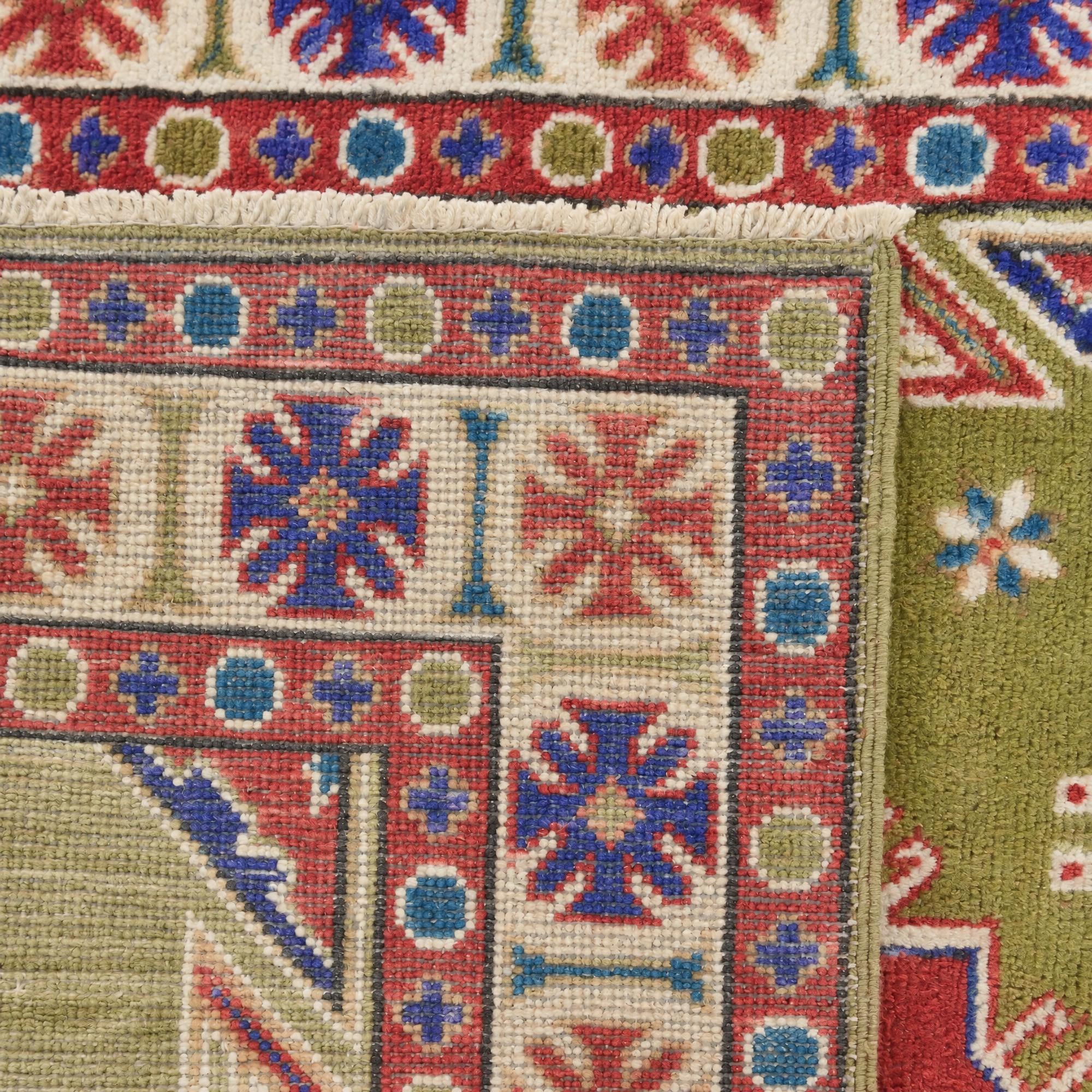 100cm x 145cm Hand Knotted Kazak Rug