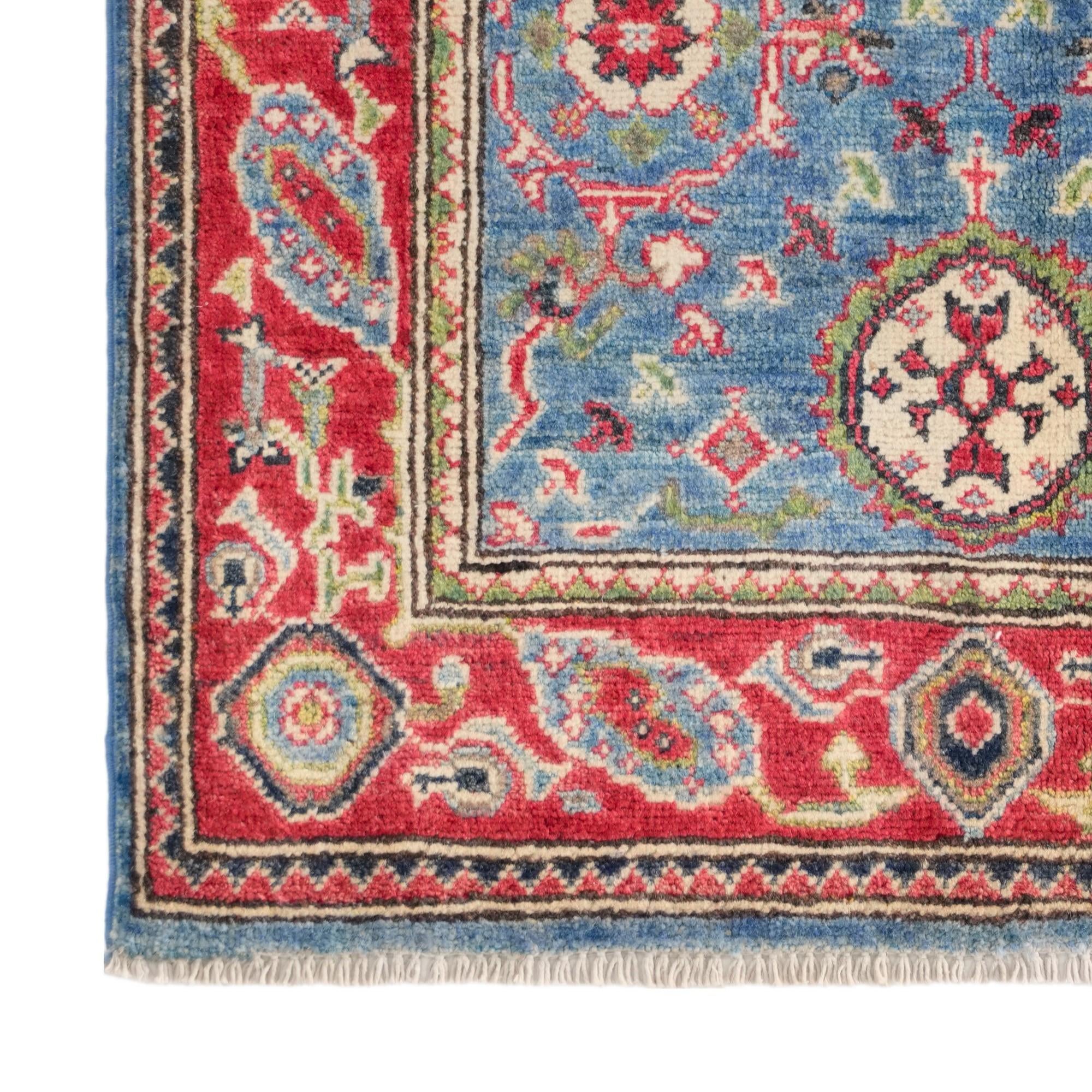 2' 8 x 4' 1 Hand Knotted Kazak Rug
