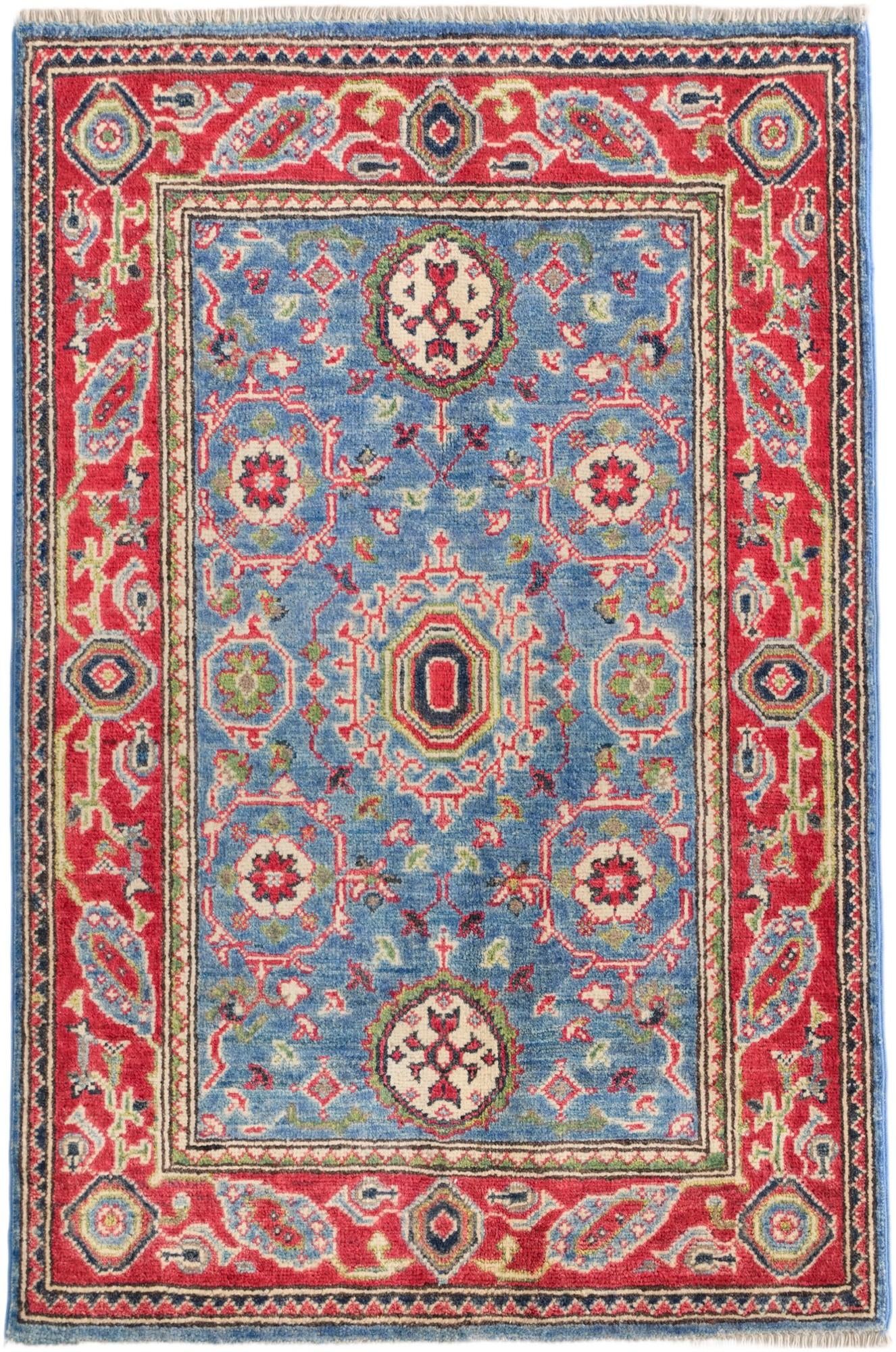 2' 8 x 4' 1 Hand Knotted Kazak Rug