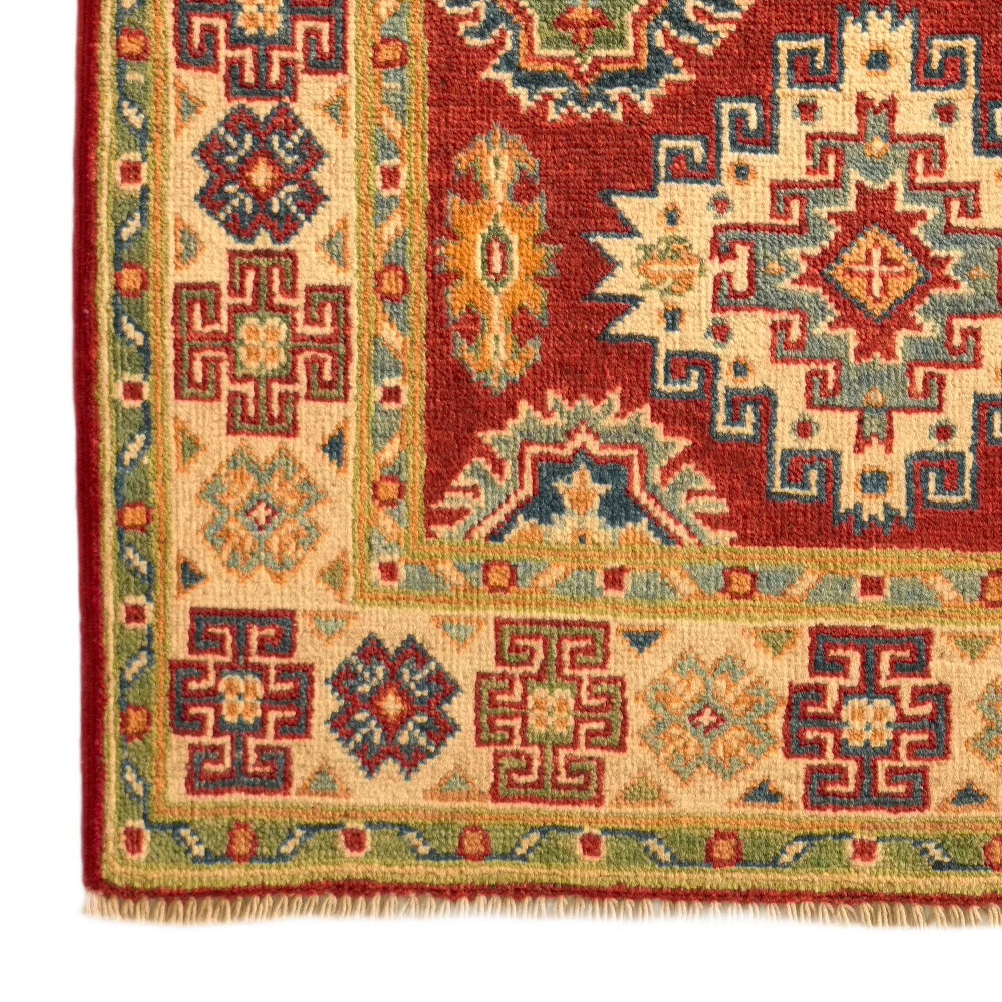 2' 6 x 3' 10 Hand Knotted Kazak Rug