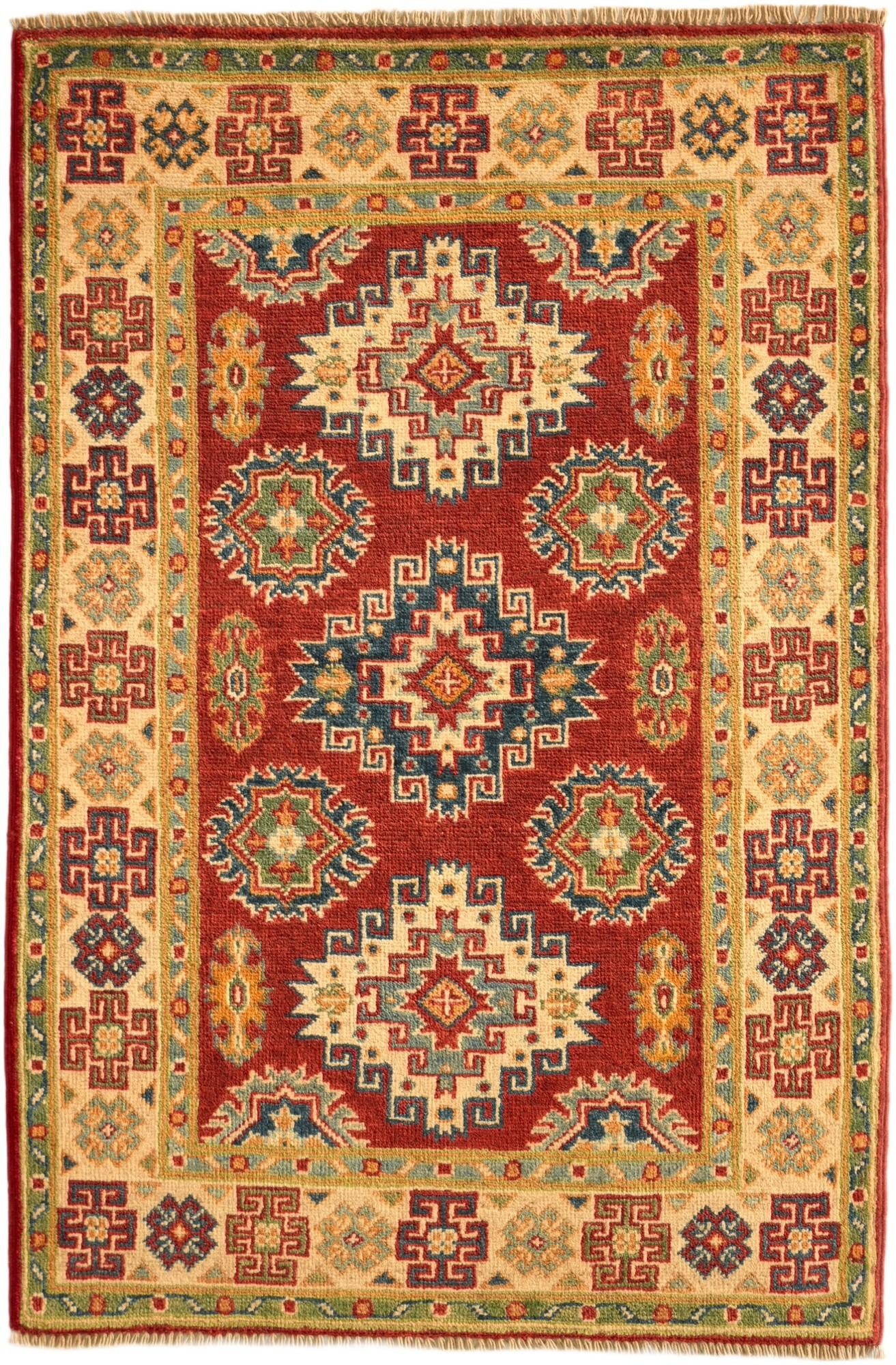 2' 6 x 3' 10 Hand Knotted Kazak Rug