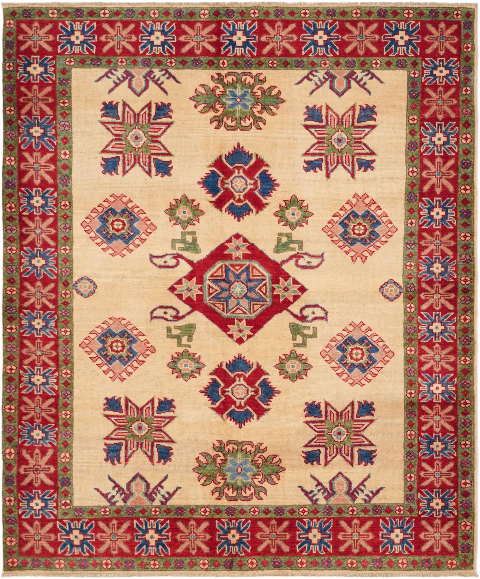 5' 5 x 6' 6 Hand Knotted Kazak Rug