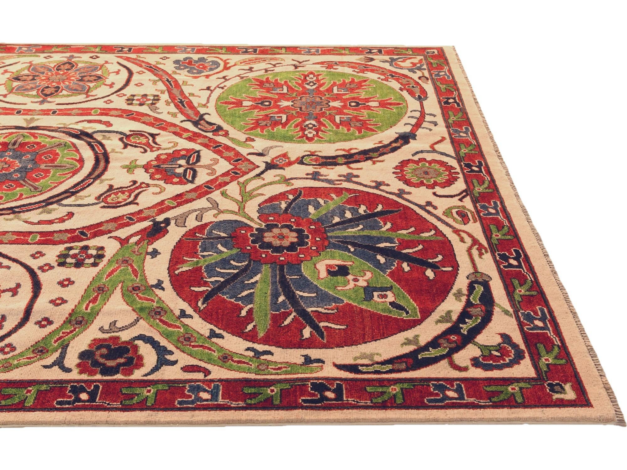 6' 10 x 9' 9 Hand Knotted Kazak Rug