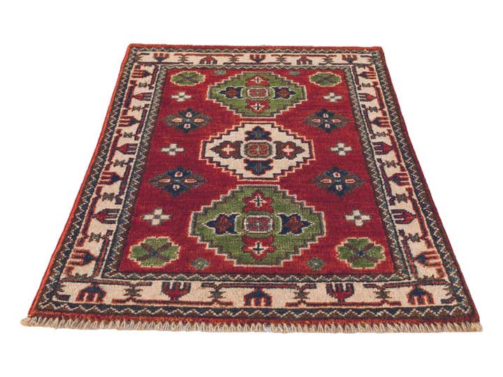 1' 10 x 2' 10 Hand Knotted Kazak Rug