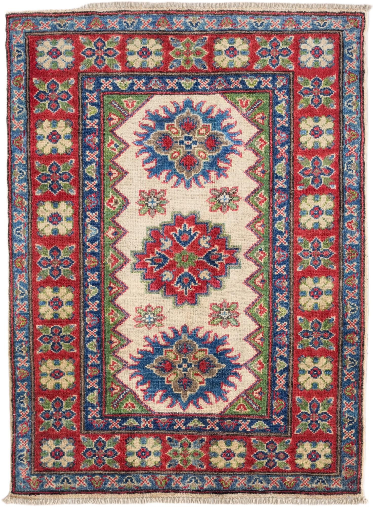 2' 9 x 3' 9 Hand Knotted Kazak Rug