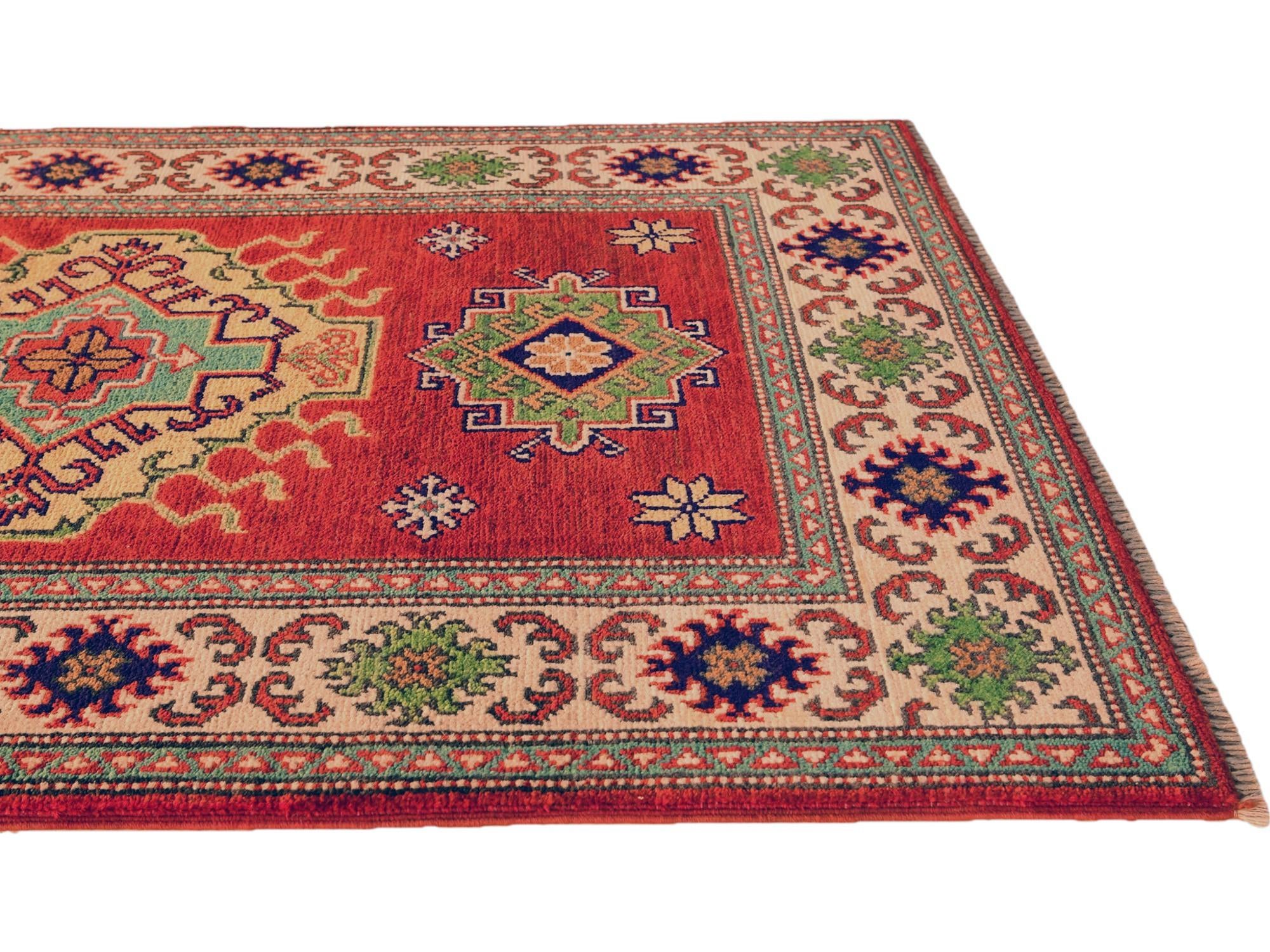 2' 9 x 4' 2 Hand Knotted Kazak Rug