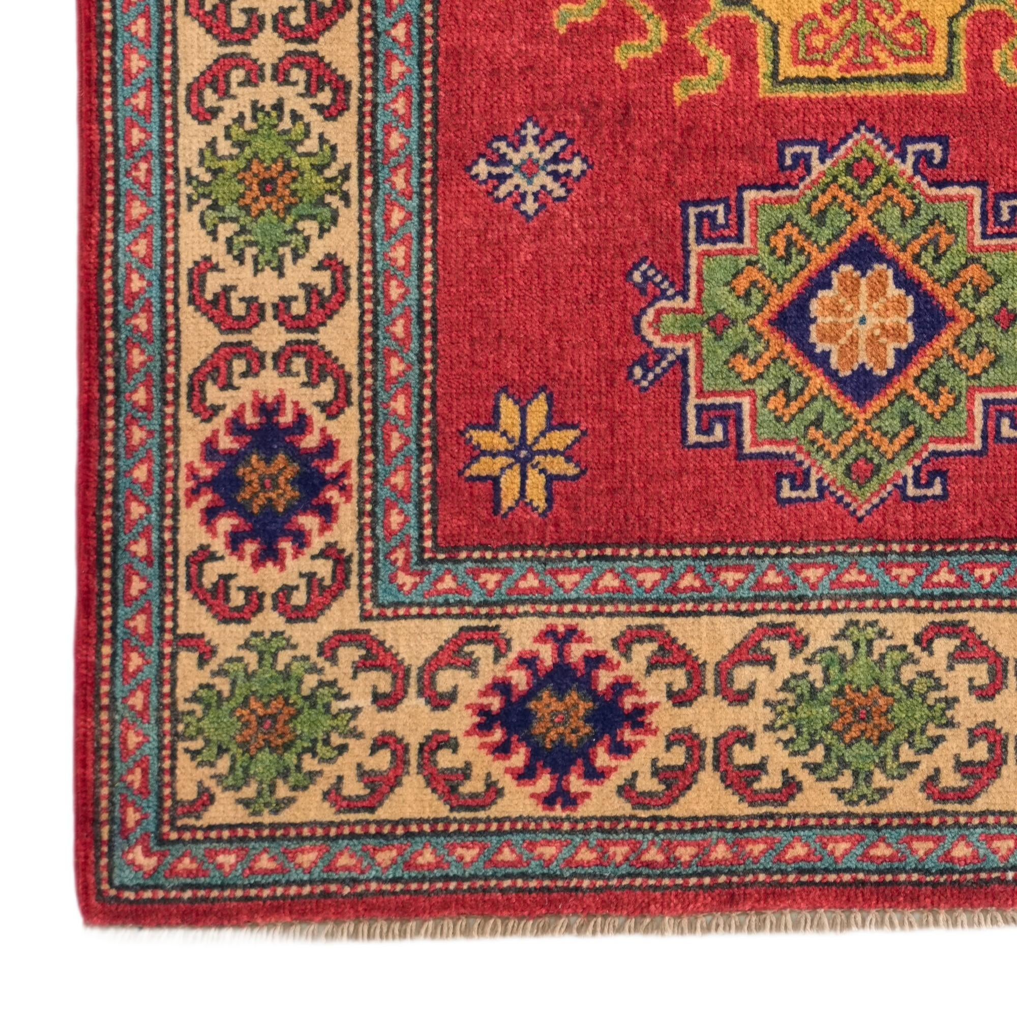 2' 9 x 4' 2 Hand Knotted Kazak Rug