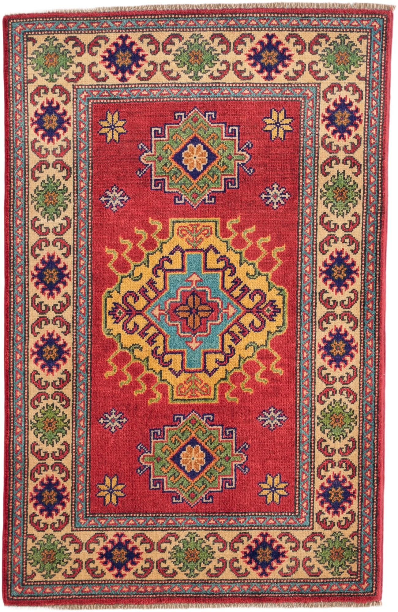 2' 9 x 4' 2 Hand Knotted Kazak Rug