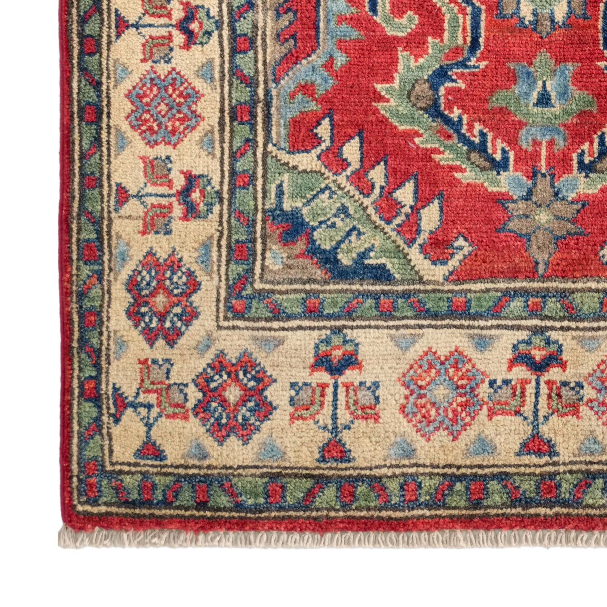 80cm x 125cm Handgeknüpft Kazak Teppich