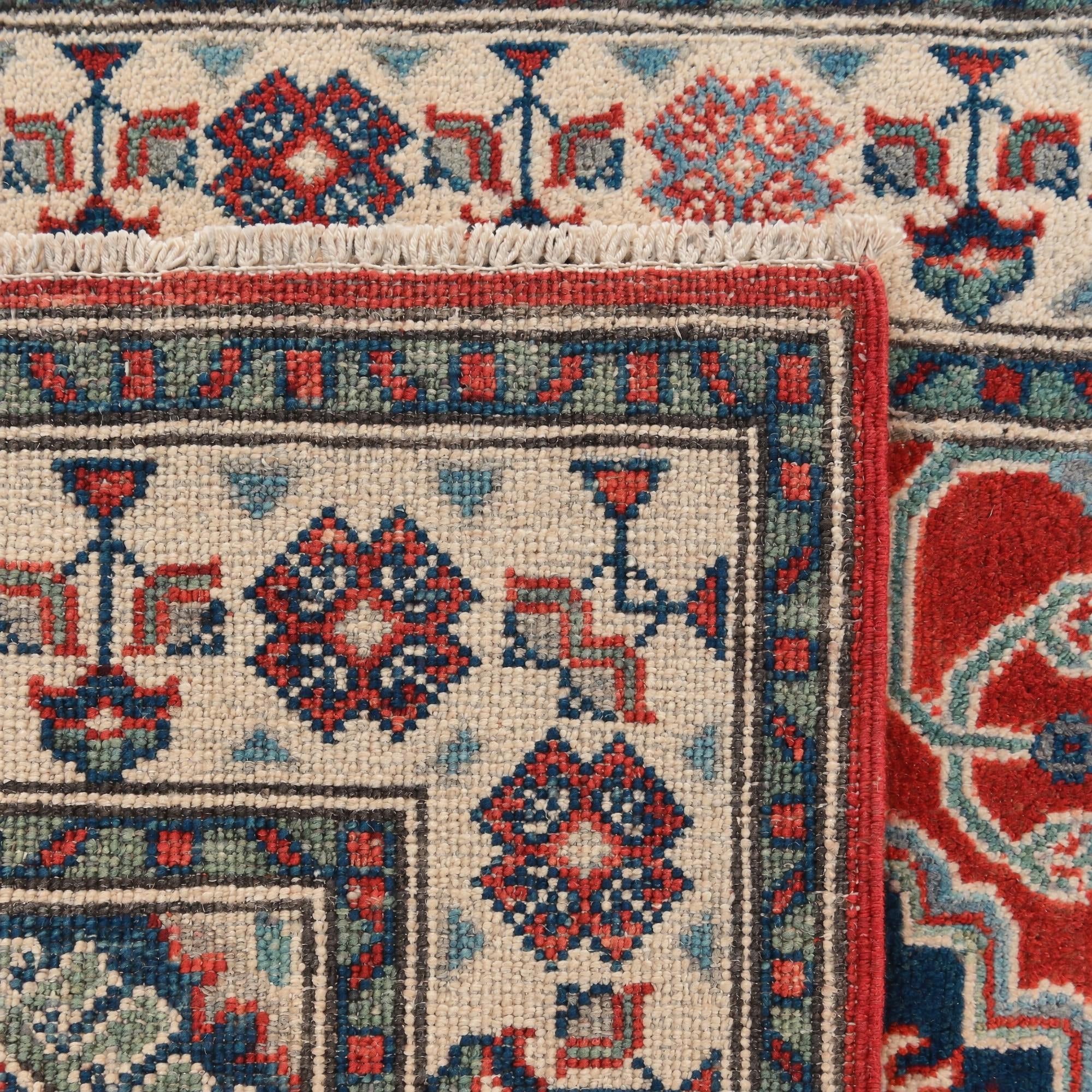 80cm x 125cm Hand Knotted Kazak Rug
