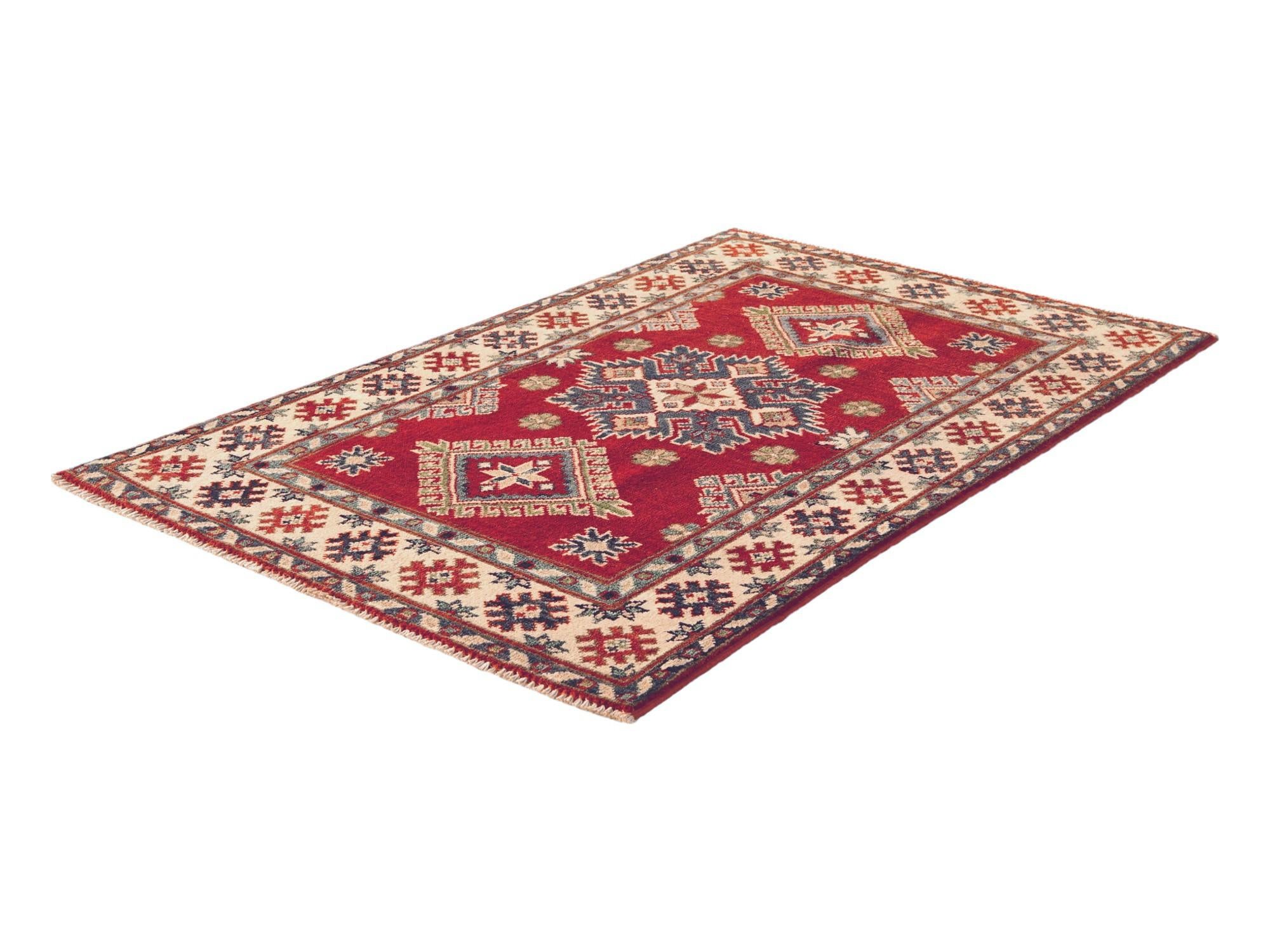 2' 7 x 4' Hand Knotted Kazak Rug