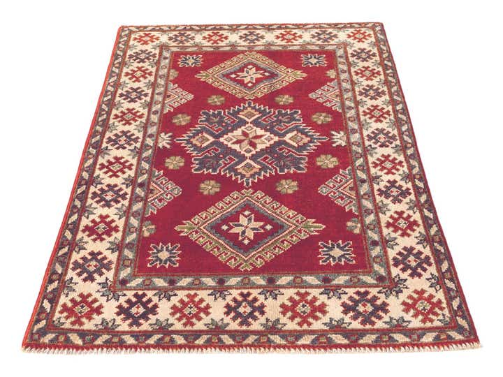 2' 7 x 4' Hand Knotted Kazak Rug