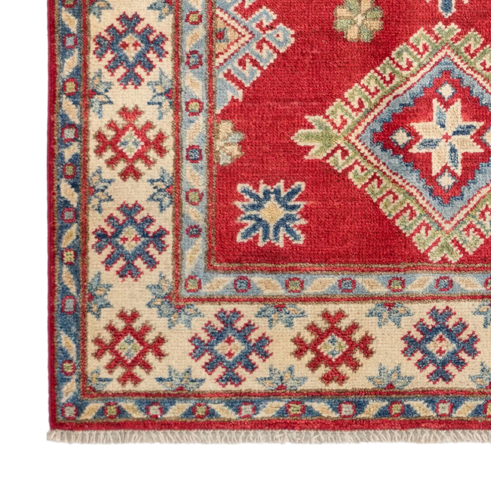 80cm x 125cm Hand Knotted Kazak Rug