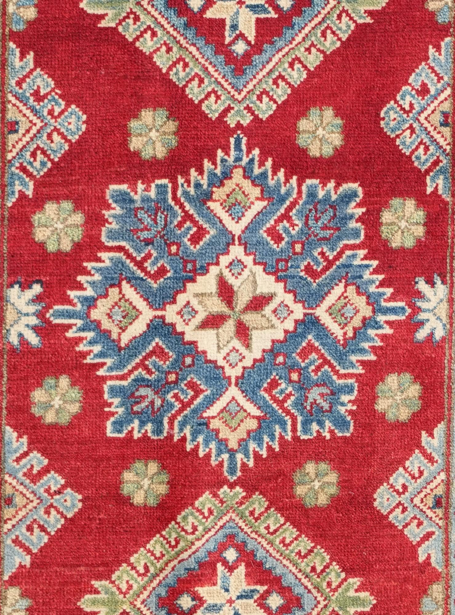 2' 7 x 4' Hand Knotted Kazak Rug