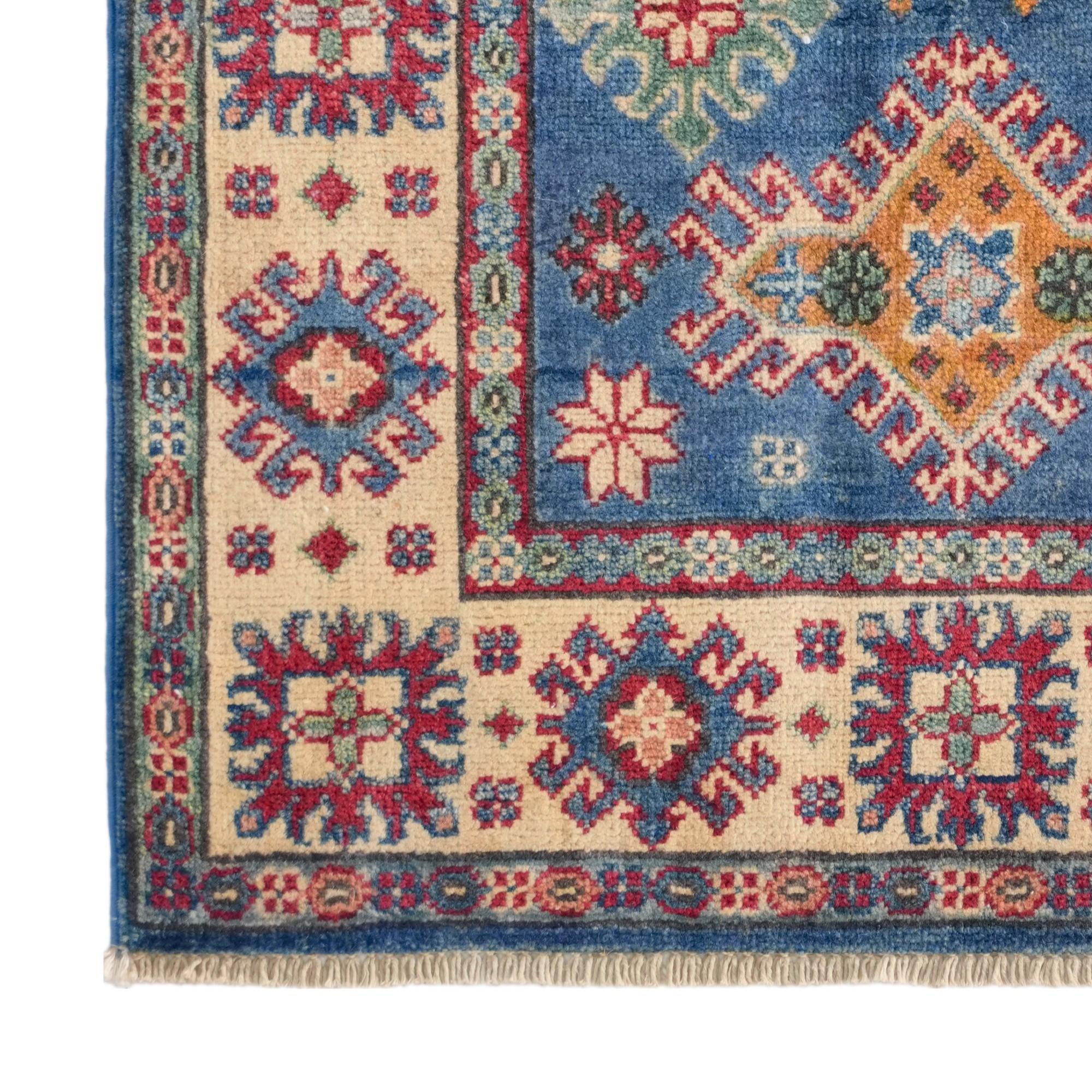 Detail image 7 of 12: 2' 9 x 4' 3 Hand Knotted Kazak Rug