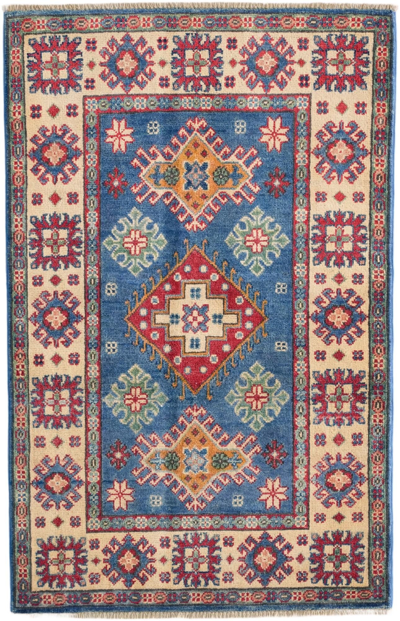 2' 9 x 4' 3 Hand Knotted Kazak Rug