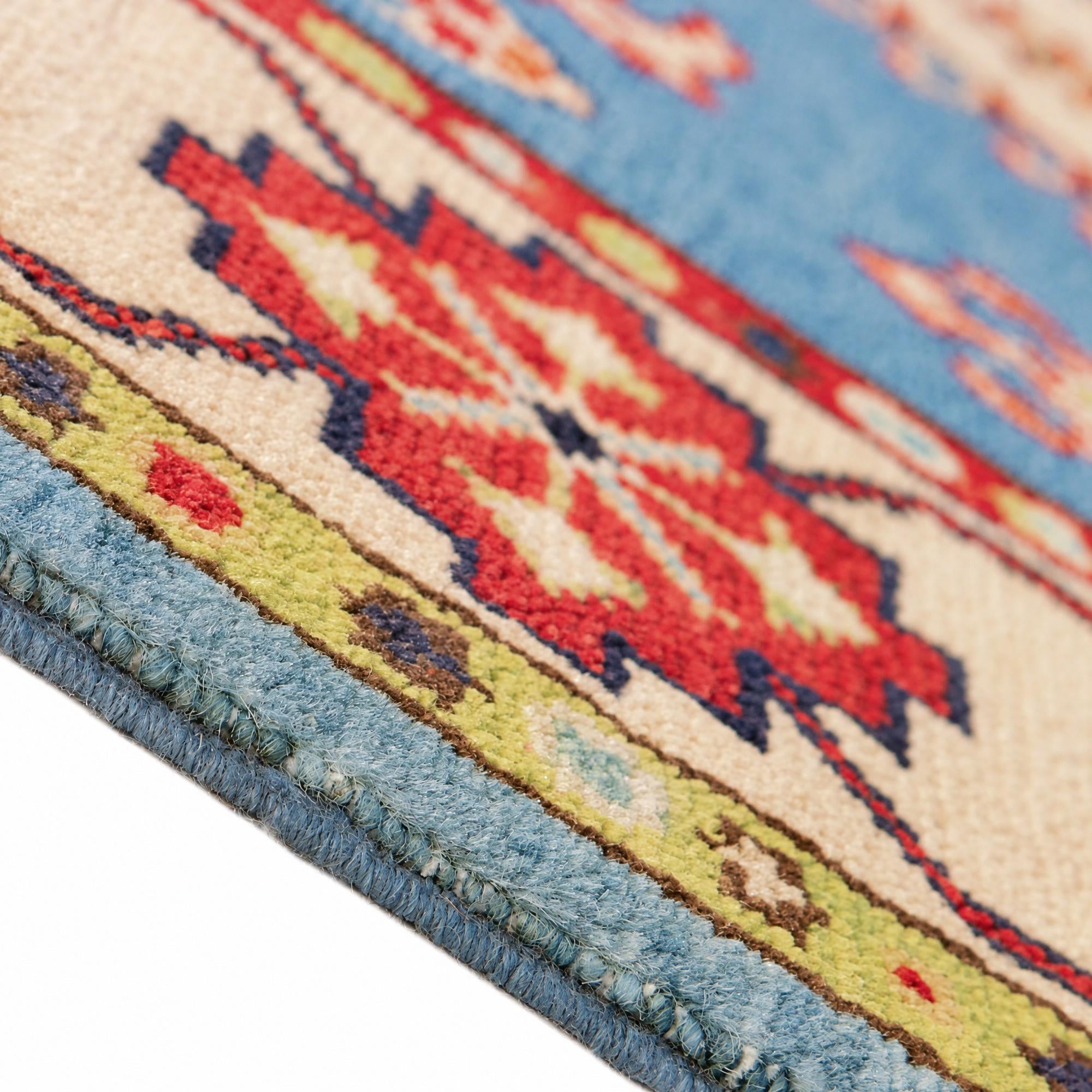 3' 4 x 5' Hand Knotted Kazak Rug