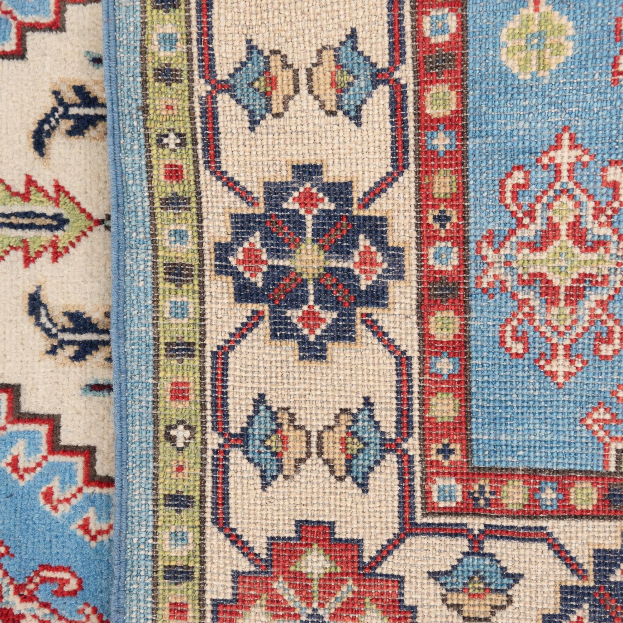 3' 4 x 5' Hand Knotted Kazak Rug