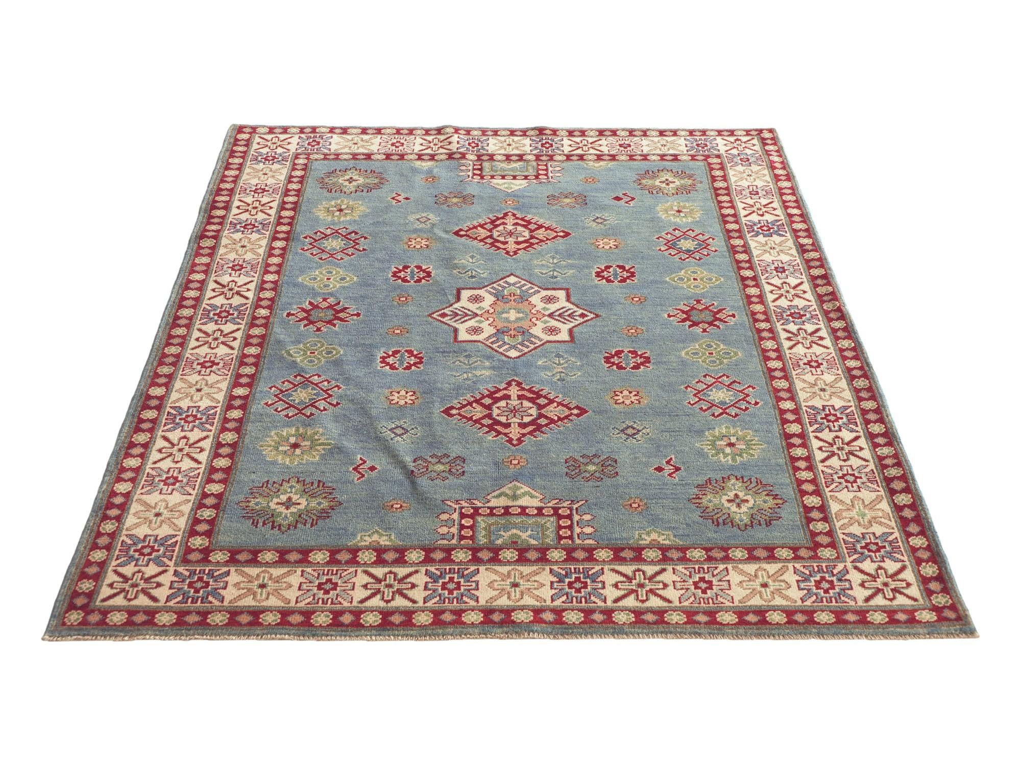 Detail image 5 of 12: 5' 1 x 6' 10 Hand Knotted Kazak Rug