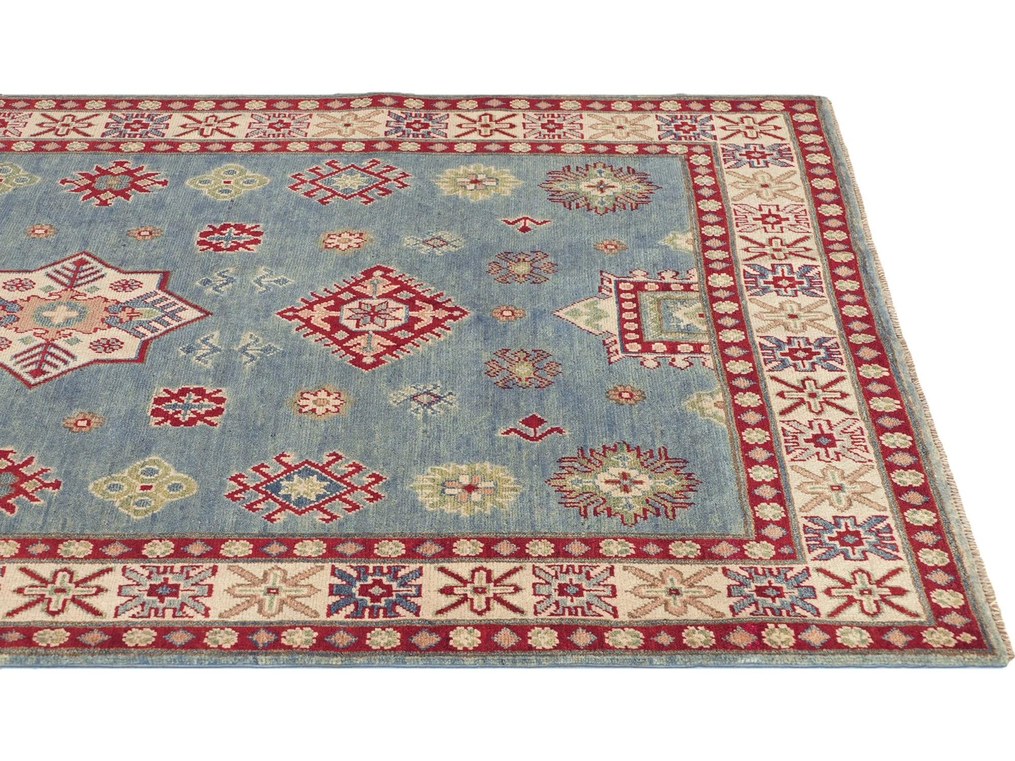 Detail image 6 of 12: 5' 1 x 6' 10 Hand Knotted Kazak Rug