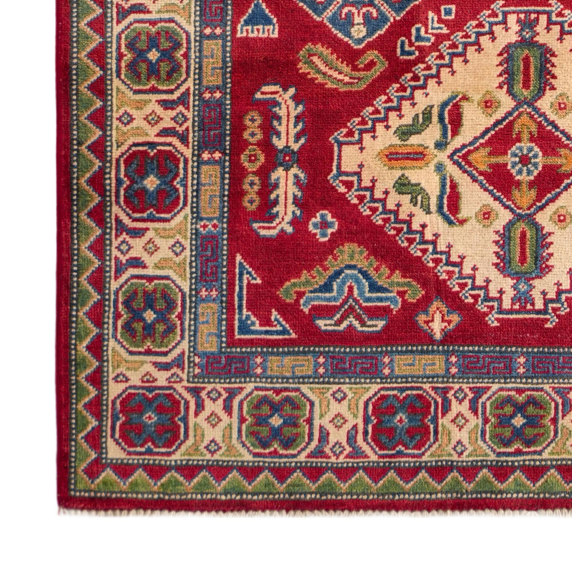 120cm x 185cm Hand Knotted Kazak Rug