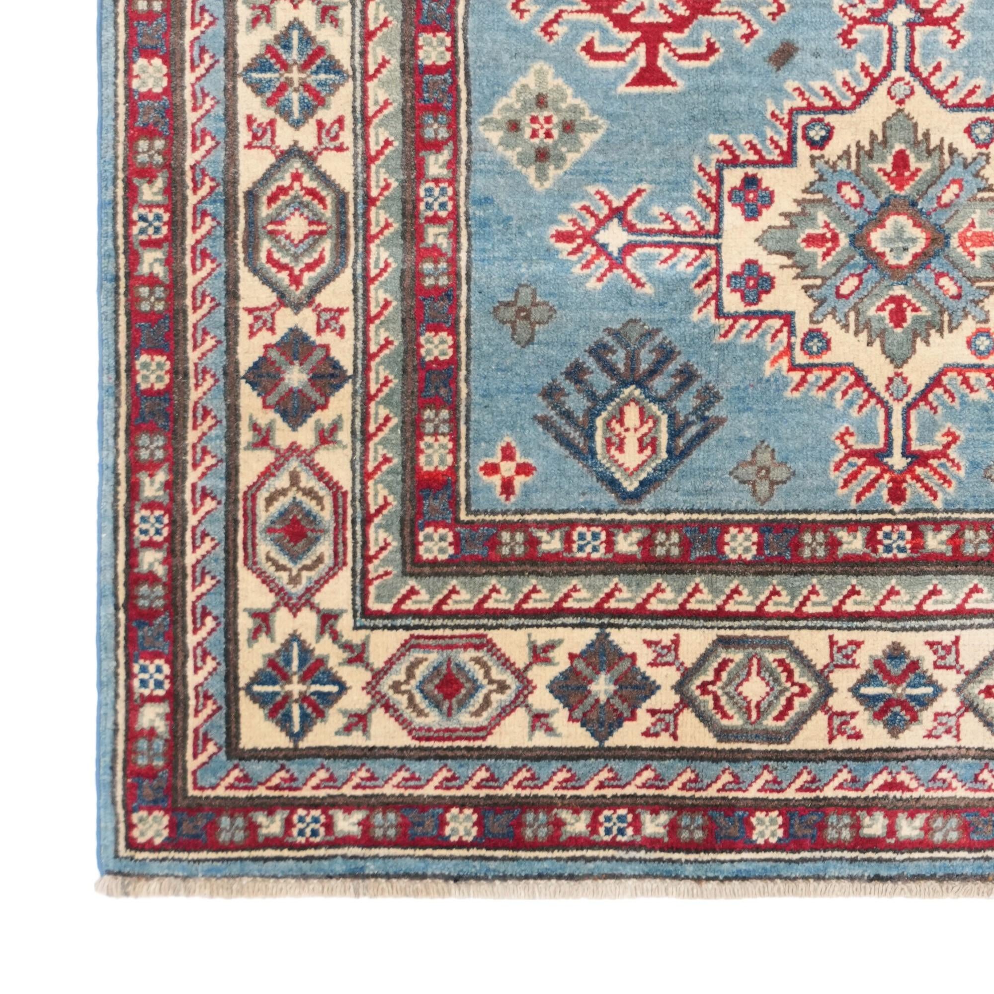 4' x 6' Hand Knotted Kazak Rug