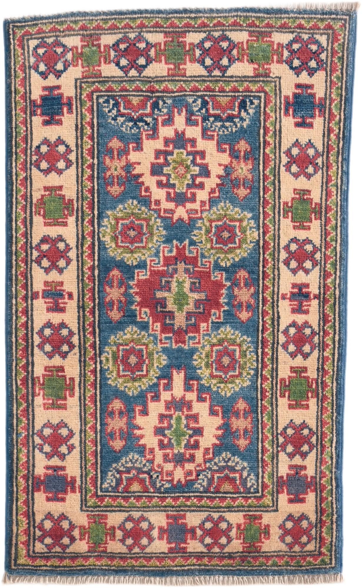 1' 9 x 2' 11 Hand Knotted Kazak Rug