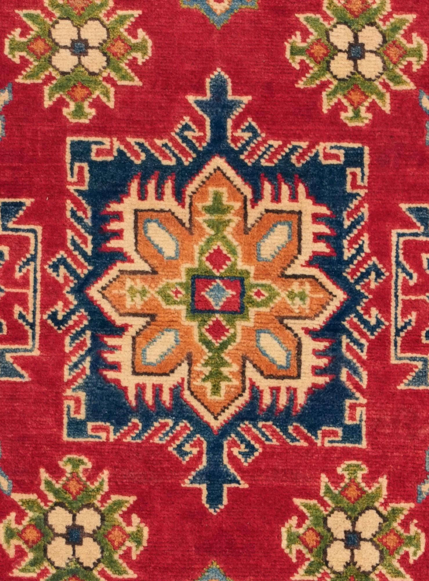 3' 5 x 5' 1 Hand Knotted Kazak Rug