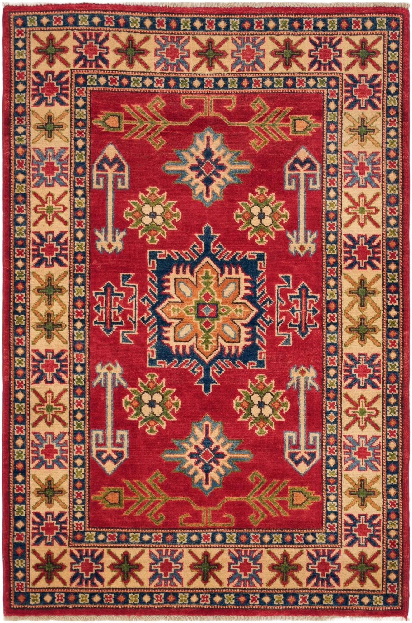 3' 5 x 5' 1 Hand Knotted Kazak Rug