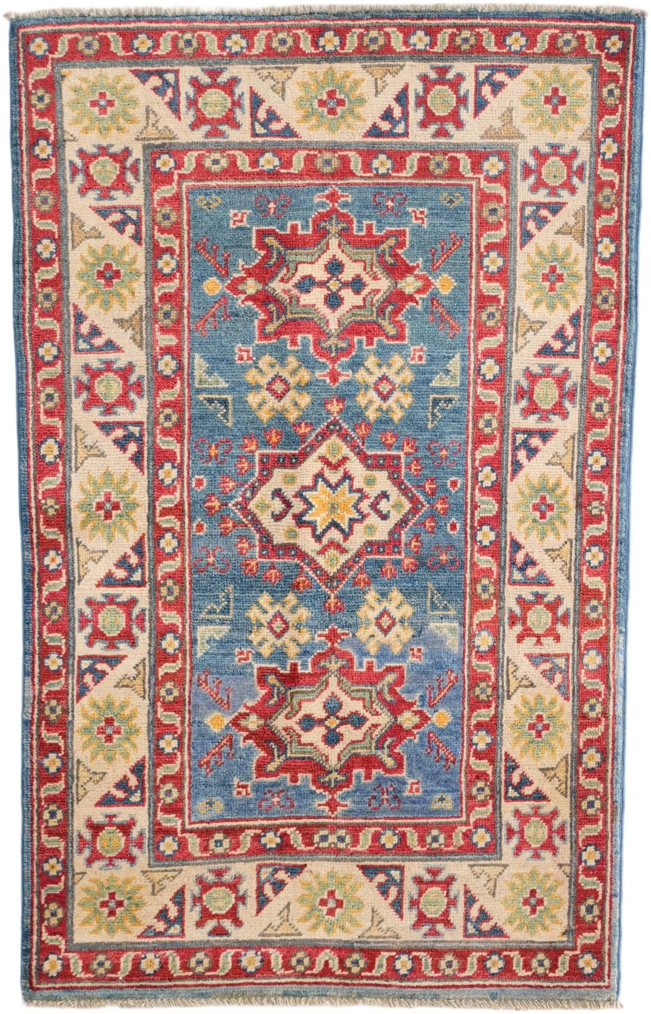 2' 7 x 4' 1 Hand Knotted Kazak Rug