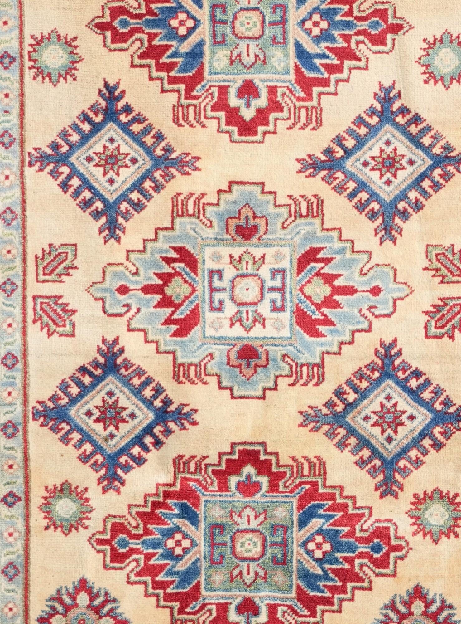 3' 6 x 4' 11 Hand Knotted Kazak Rug