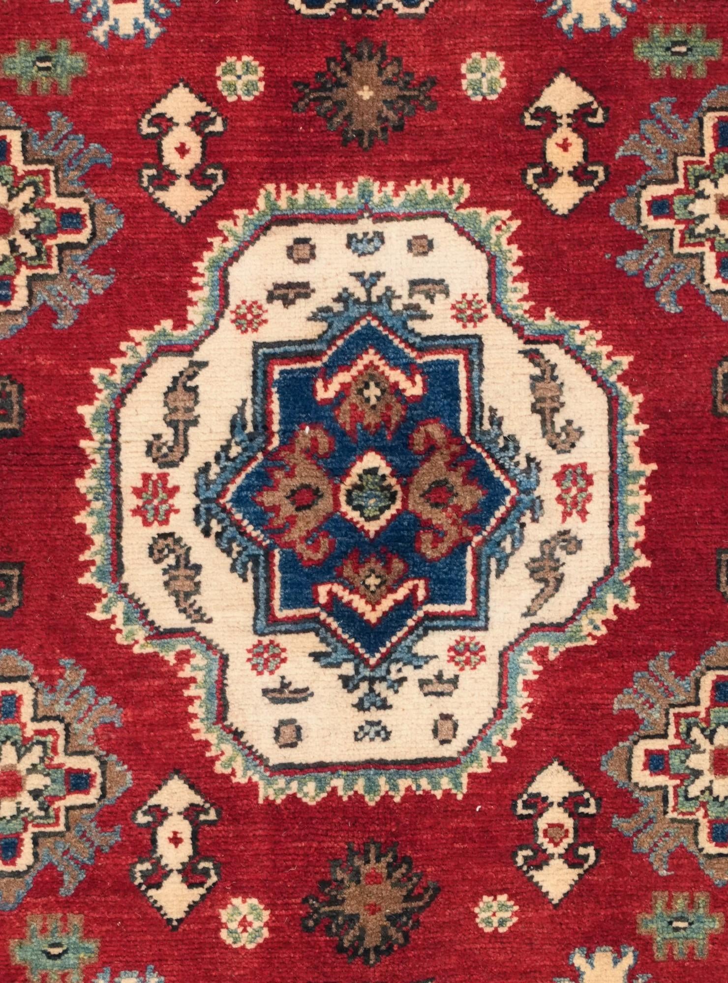 3' 3 x 4' 10 Hand Knotted Kazak Rug