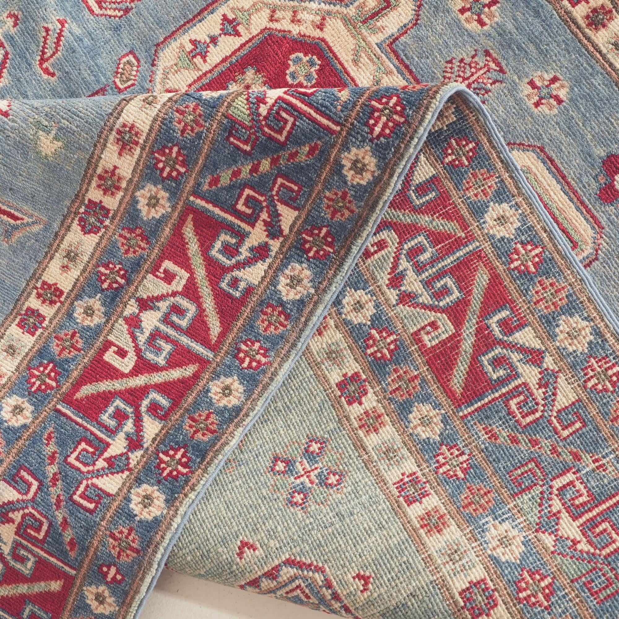 Detail image 9 of 12: 5' 1 x 6' 9 Hand Knotted Kazak Rug
