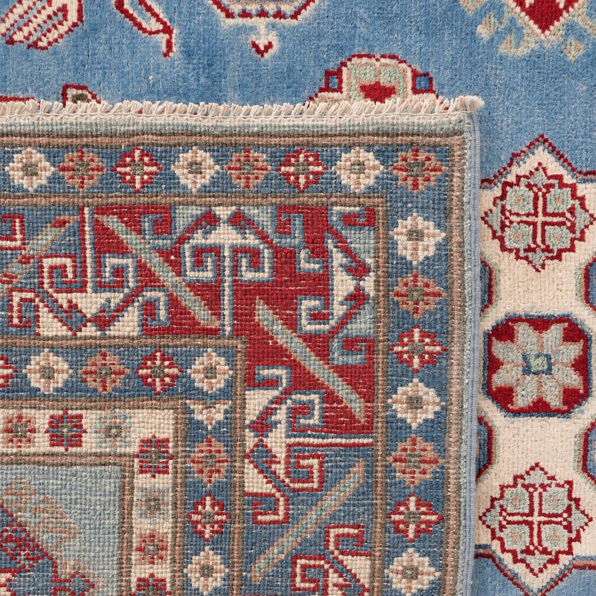 Detail image 12 of 12: 5' 1 x 6' 9 Hand Knotted Kazak Rug