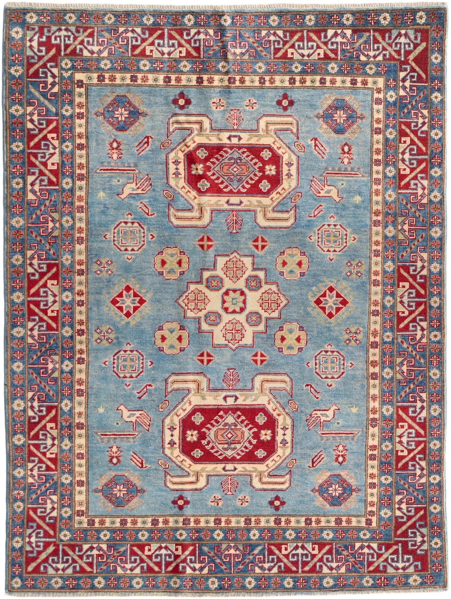Detail image 2 of 12: 5' 1 x 6' 9 Hand Knotted Kazak Rug