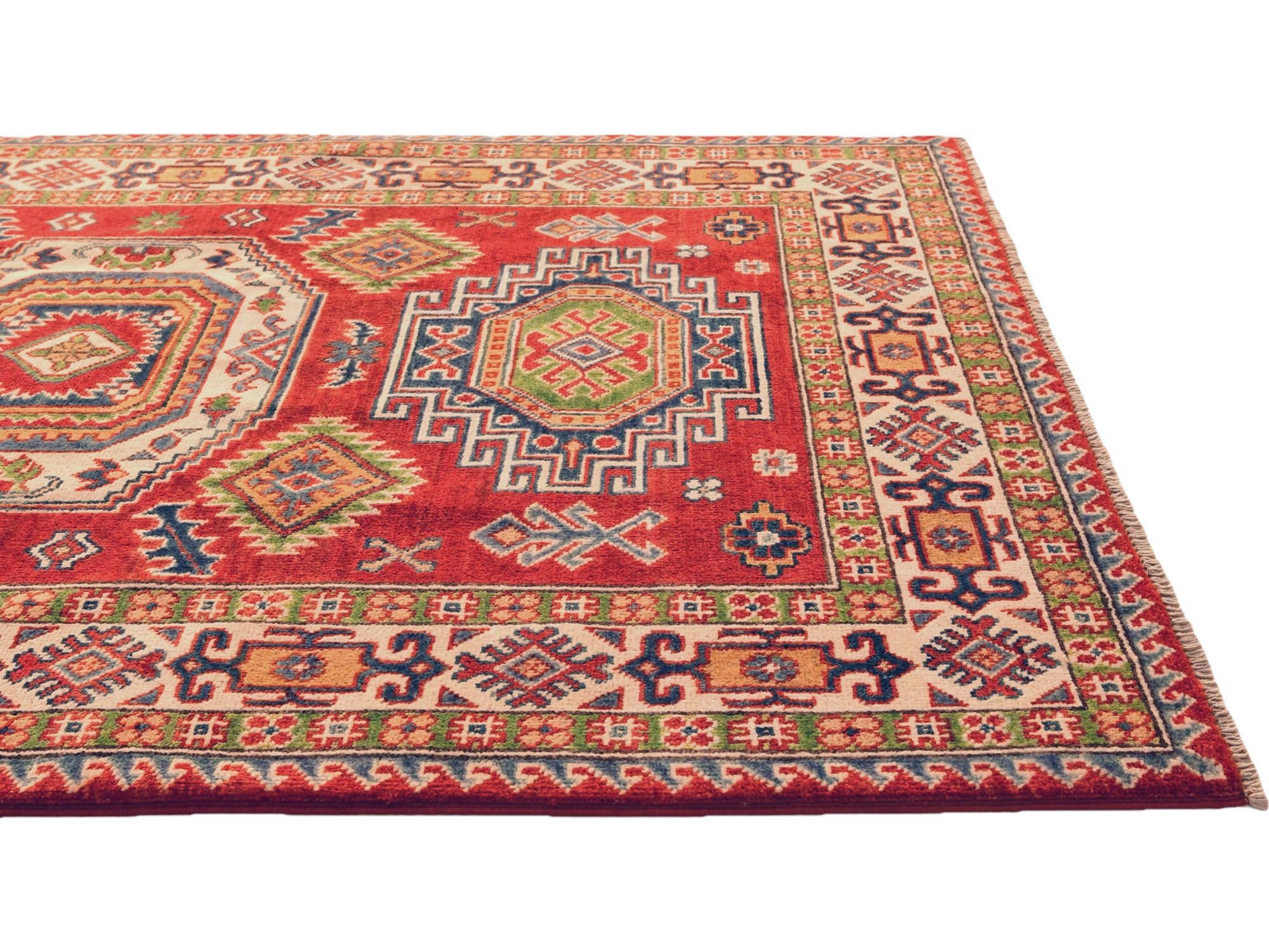 3' 11 x 6' 1 Hand Knotted Kazak Rug