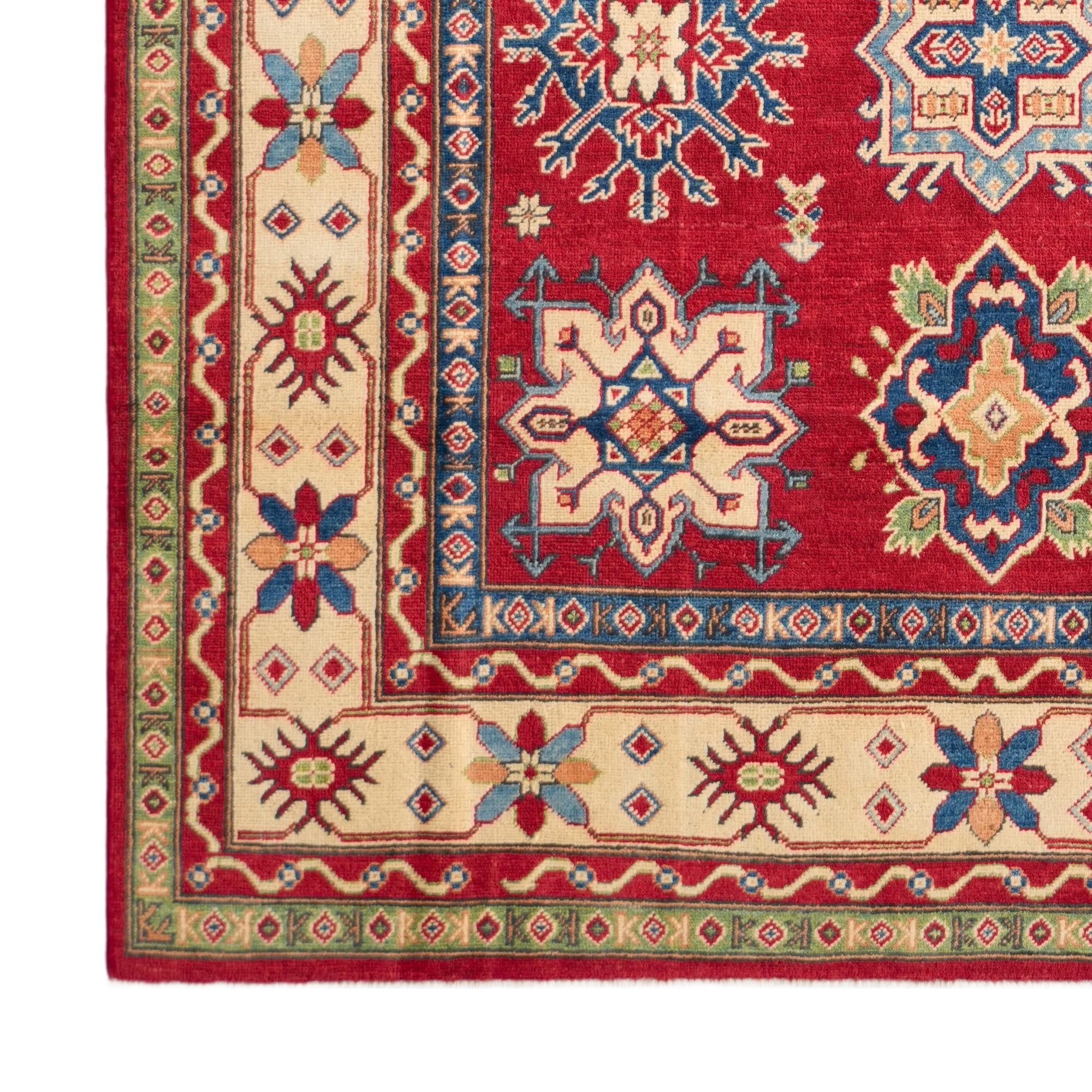 Detail image 7 of 10: 6' 3 x 9' 2 Hand Knotted Kazak Rug