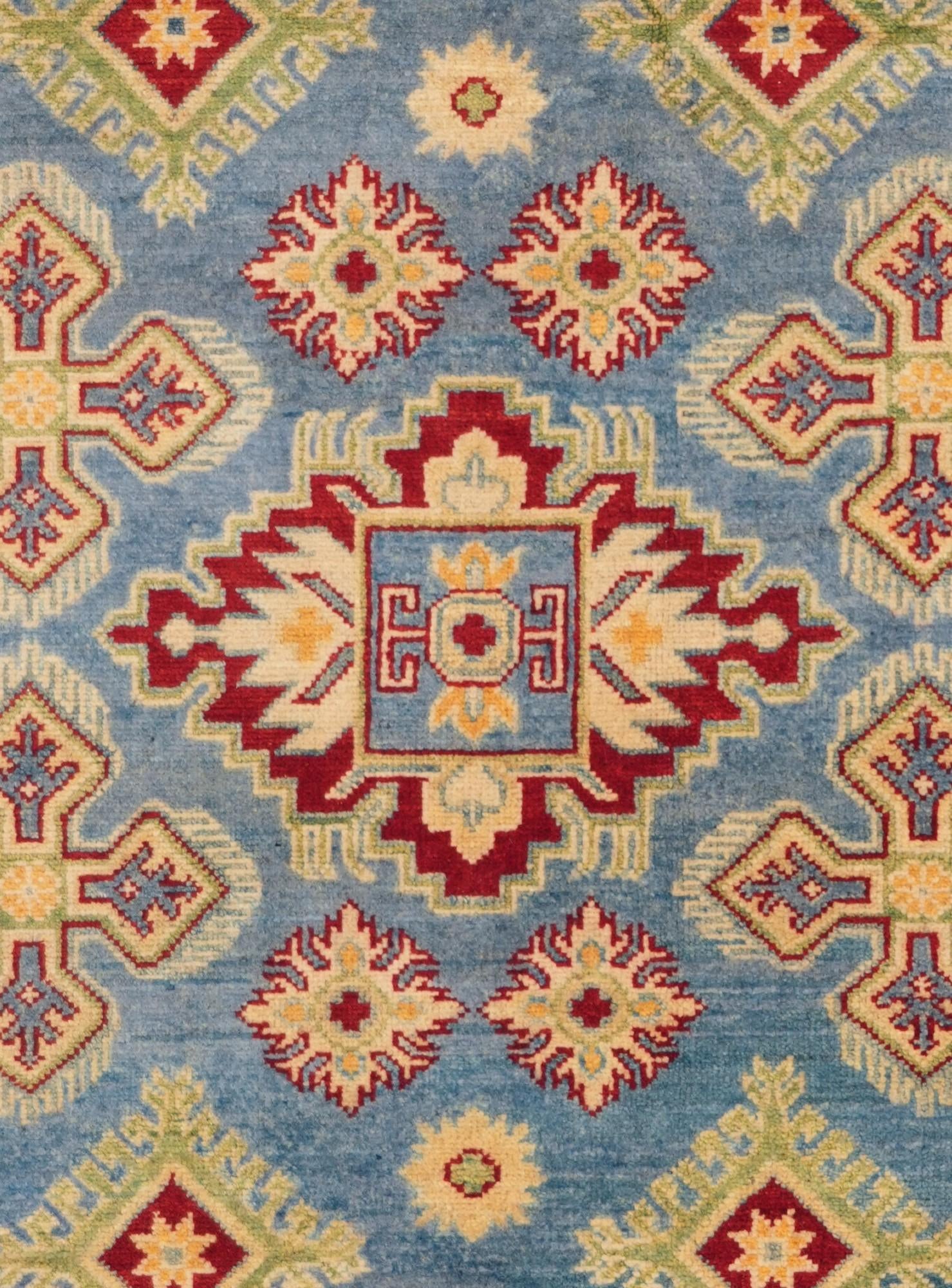 5' 1 x 7' Hand Knotted Kazak Rug