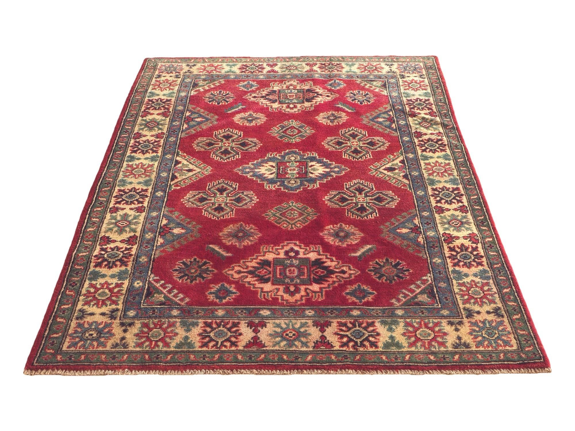 Detail image 5 of 12: 4' x 6' 2 Hand Knotted Kazak Rug