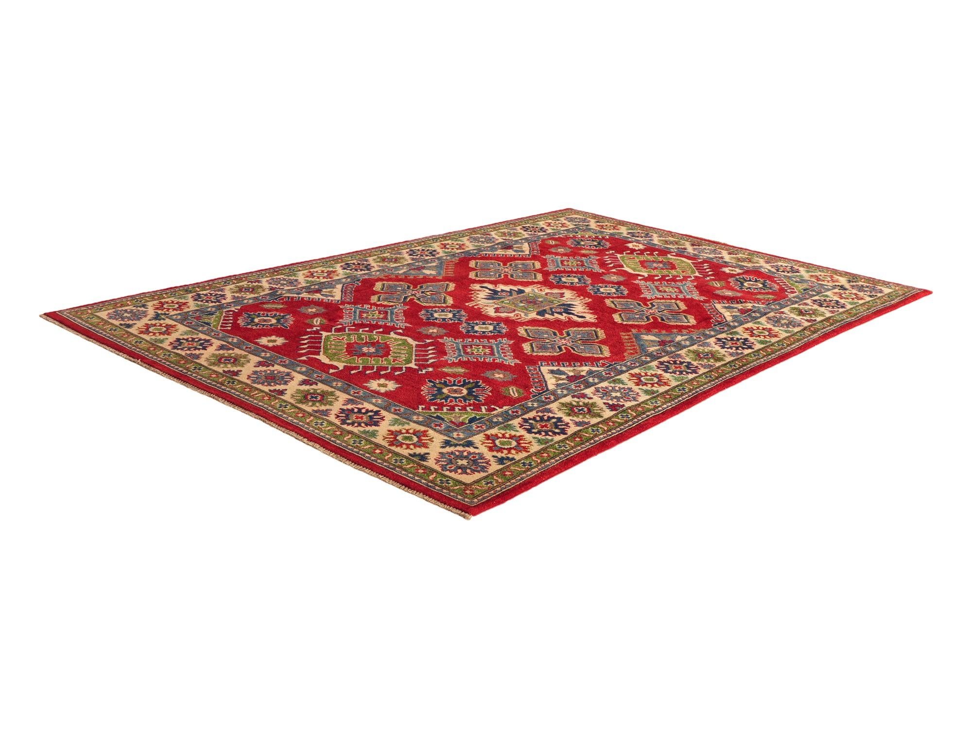 Detail image 4 of 10: 5' 11 x 9' 4 Hand Knotted Kazak Rug