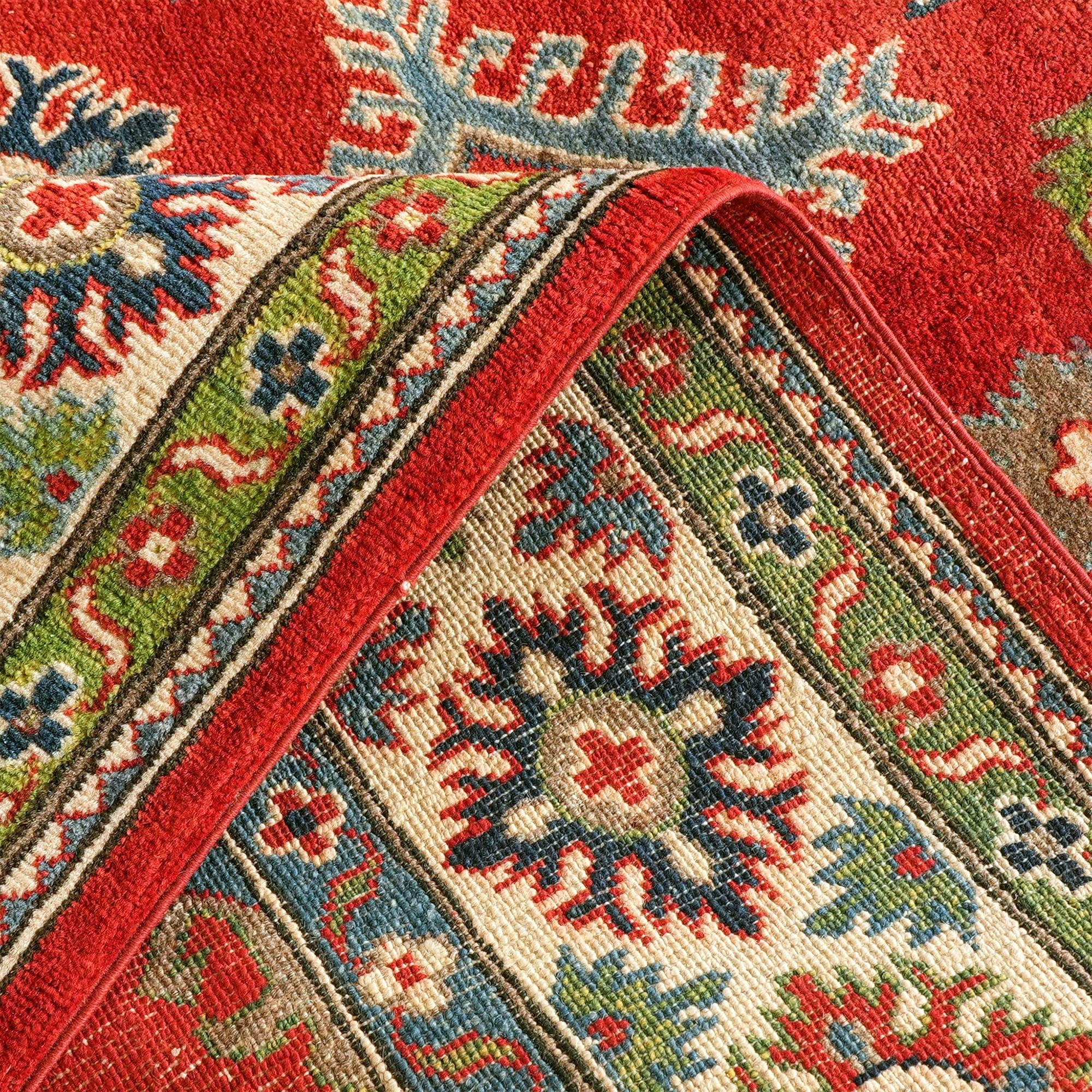 Detail image 8 of 10: 5' 11 x 9' 4 Hand Knotted Kazak Rug
