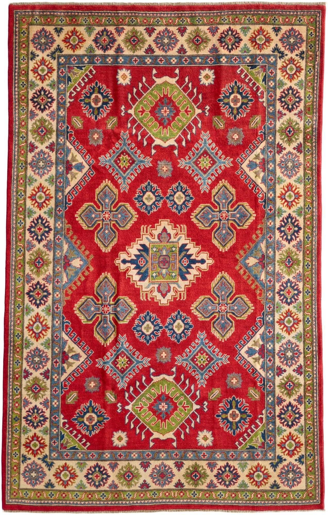 Detail image 2 of 10: 5' 11 x 9' 4 Hand Knotted Kazak Rug