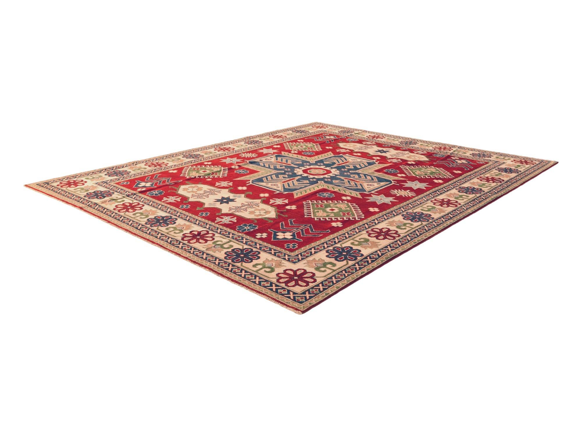 8' 1 x 9' 11 Hand Knotted Kazak Rug