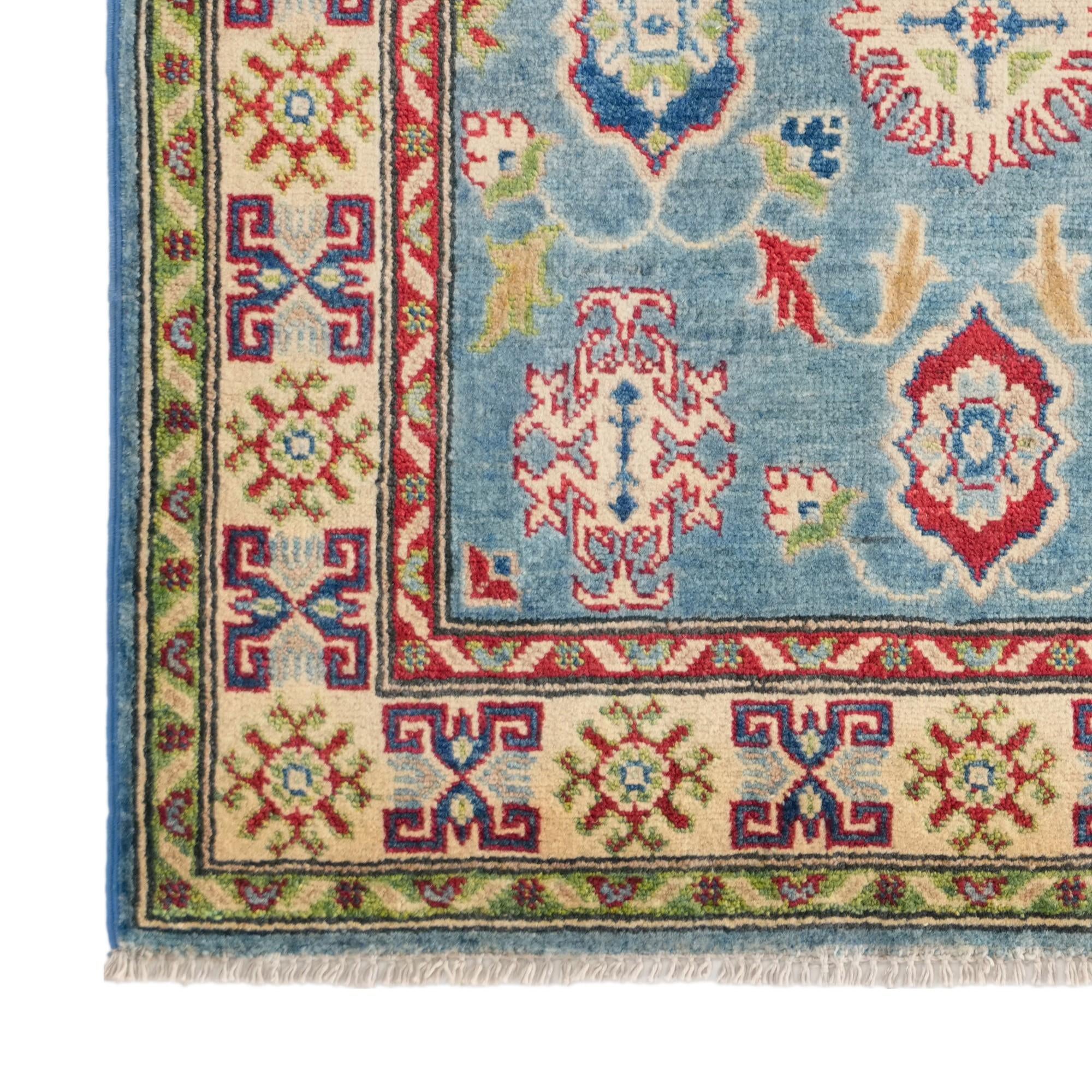 3' 2 x 5' Hand Knotted Kazak Rug