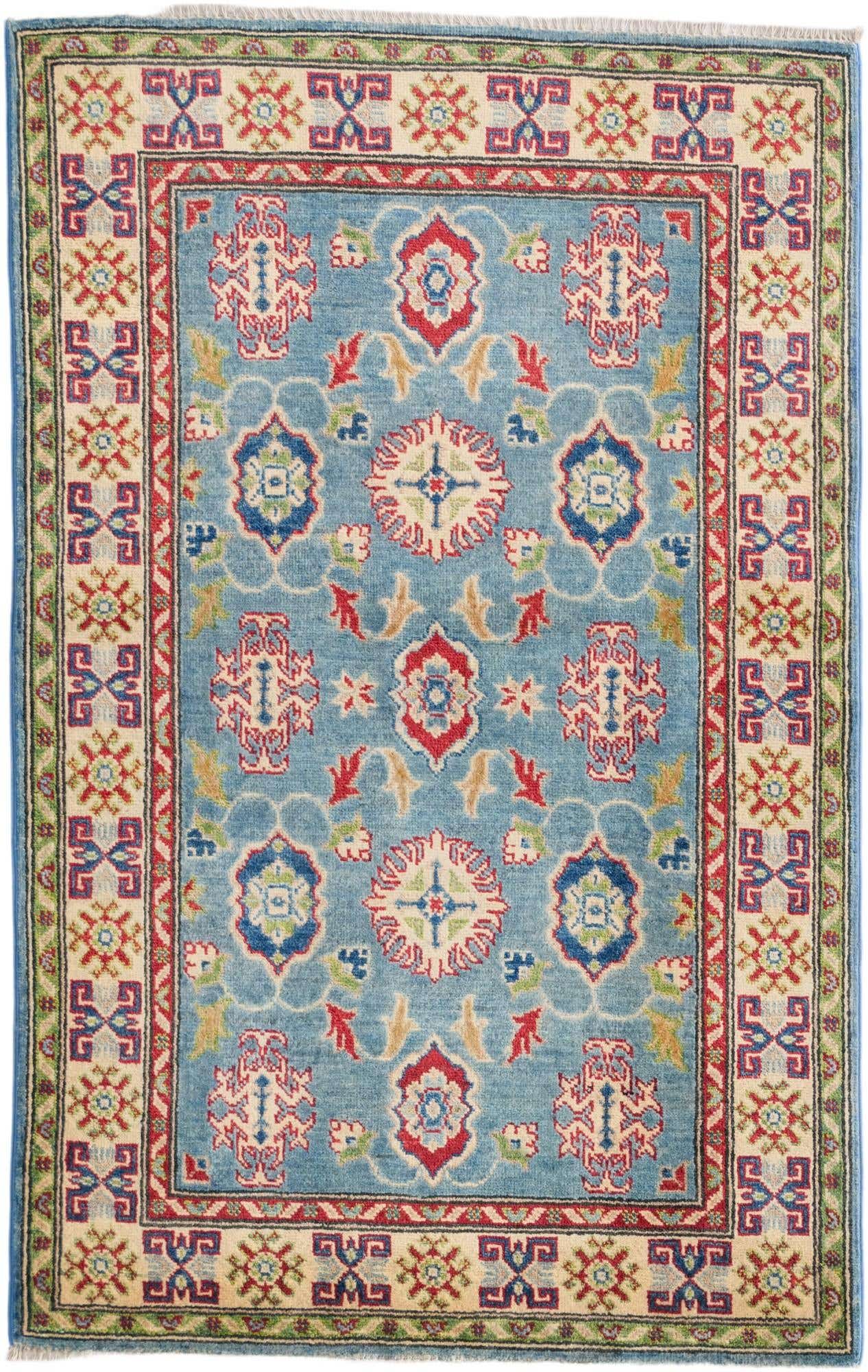 3' 2 x 5' Hand Knotted Kazak Rug
